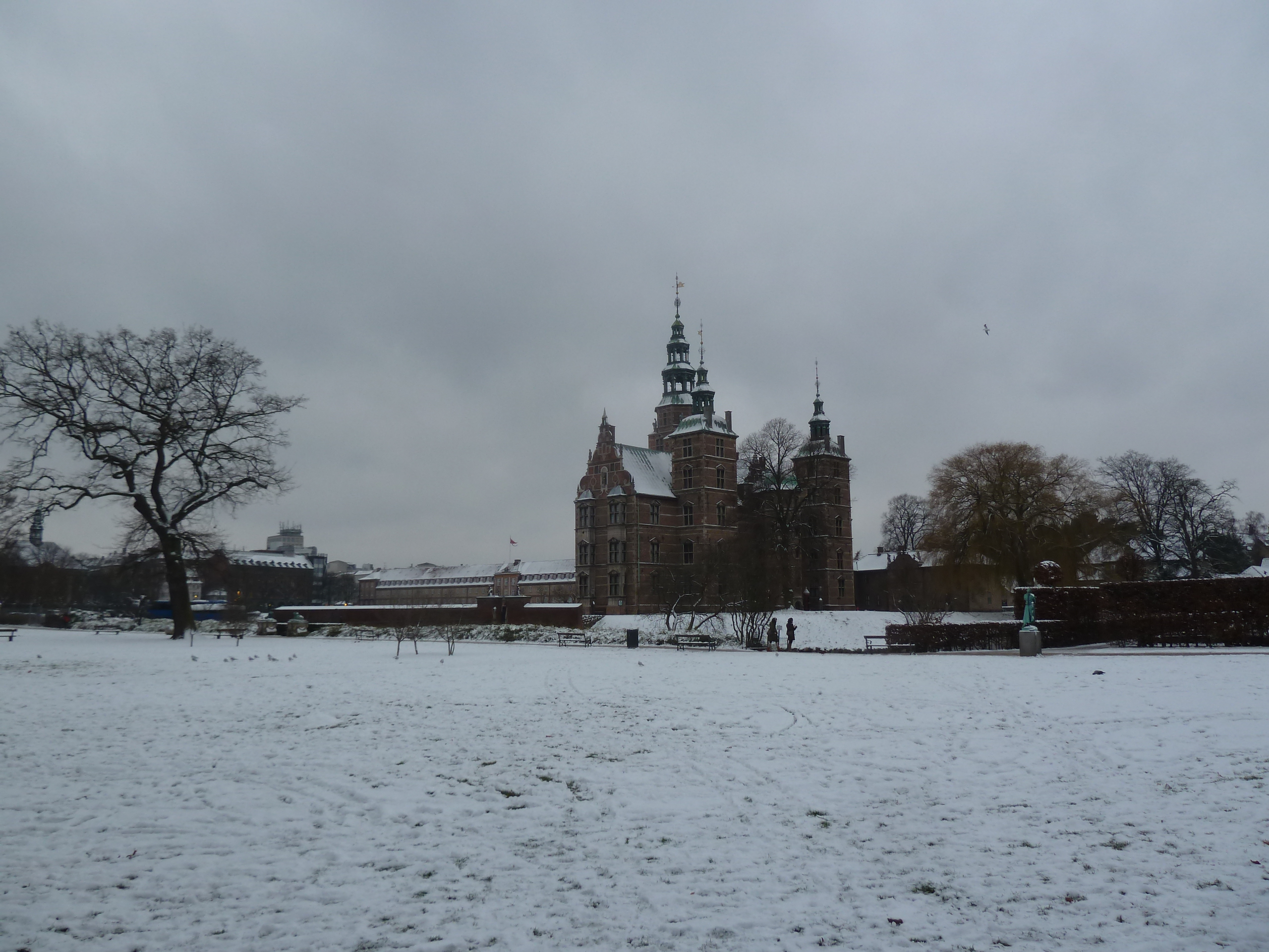 Rosenborg Castle in snow