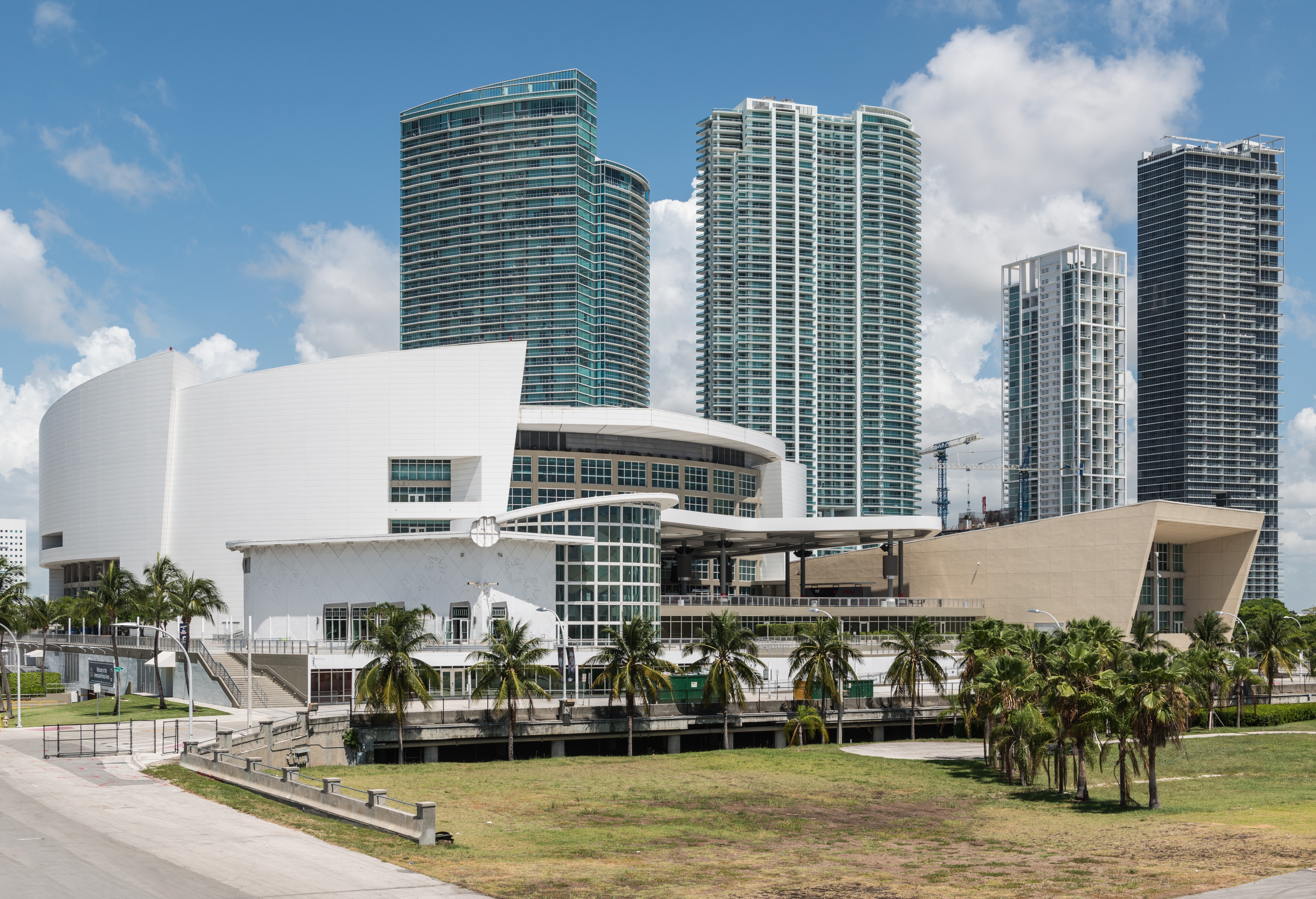 AmericanAirlines Arena, Miami, Southeast view 20160709 1