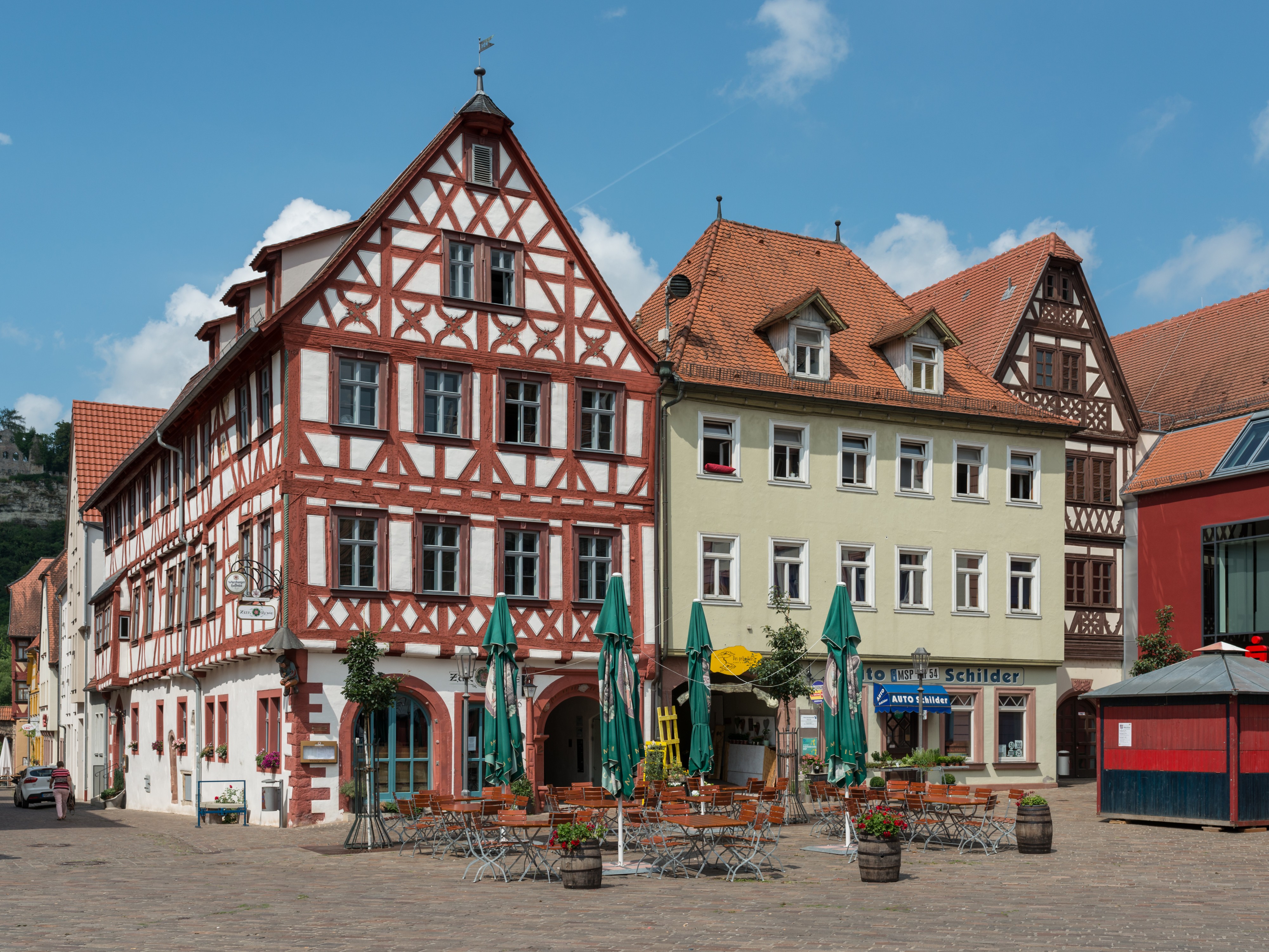 Buildings at Marktplatz, Karlstadt am Main 20160727 1