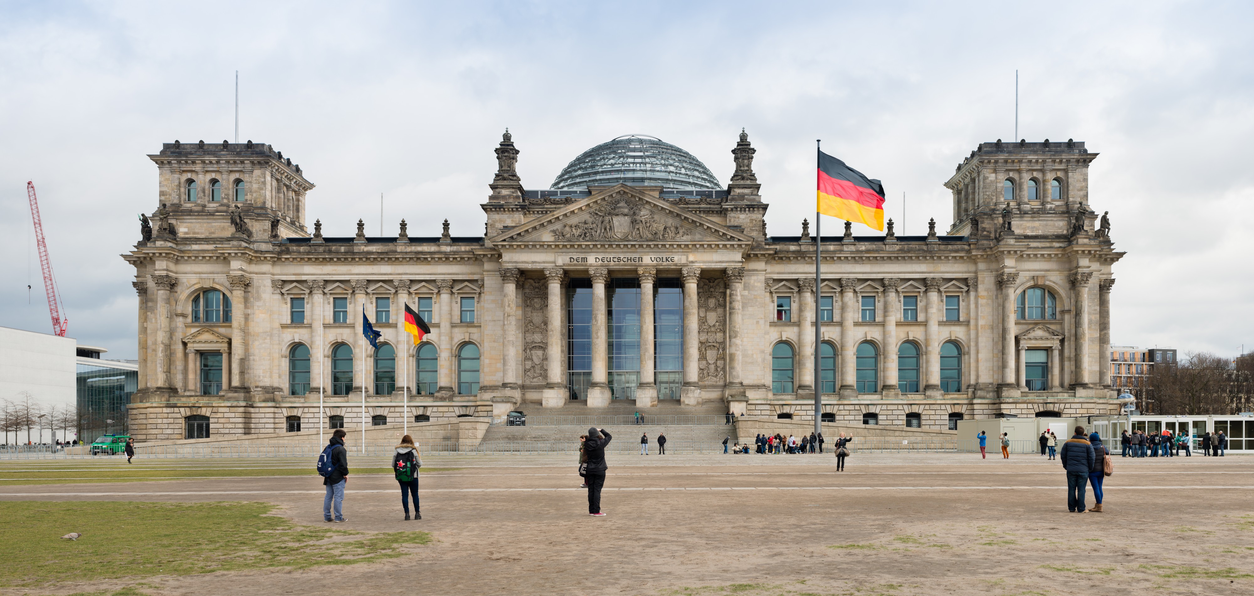 Bundestag Deutschland Rechstagsgebäude Berlin Panorama