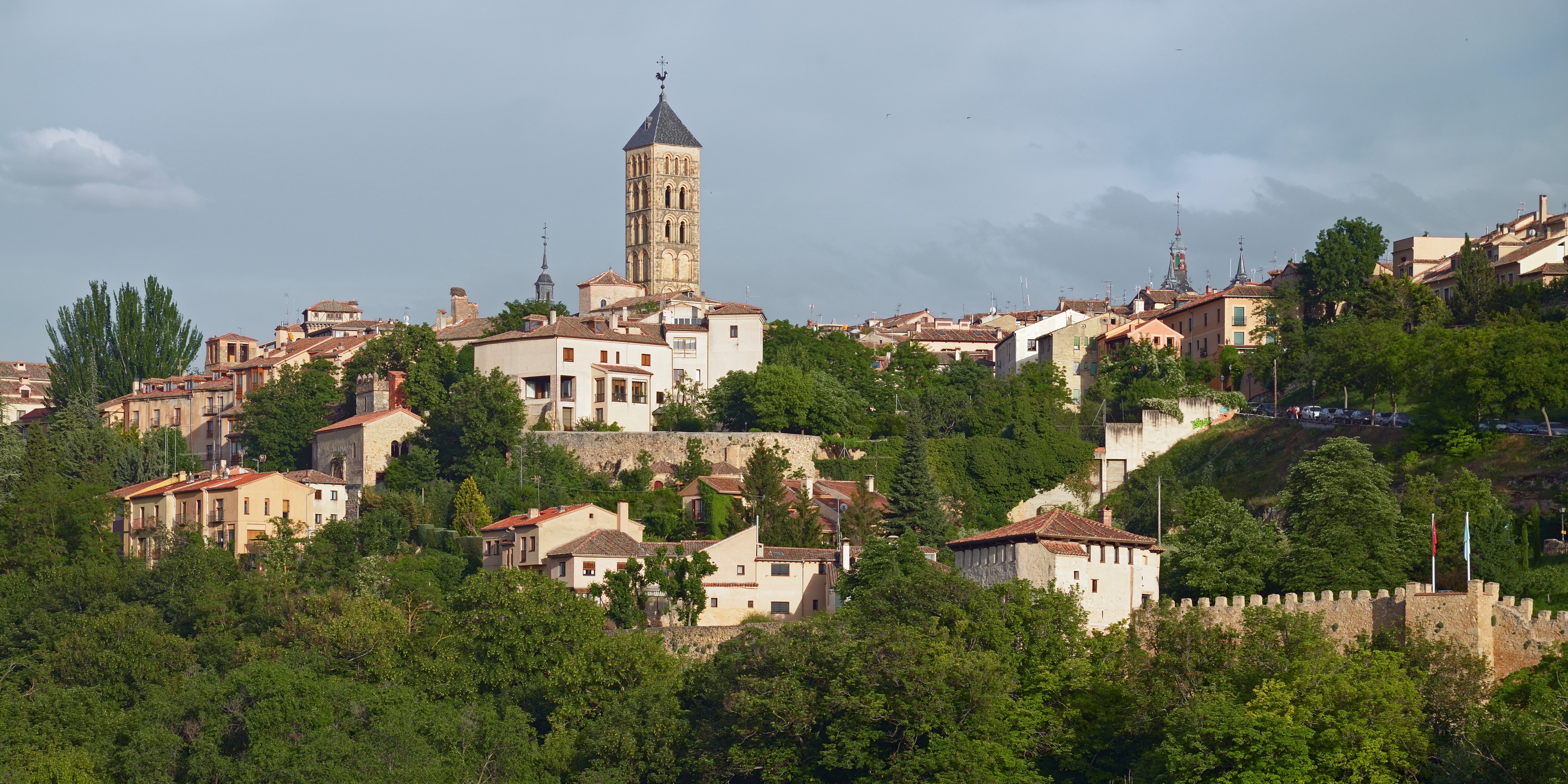 Church of San Esteban in Segovia. View from the north-west
