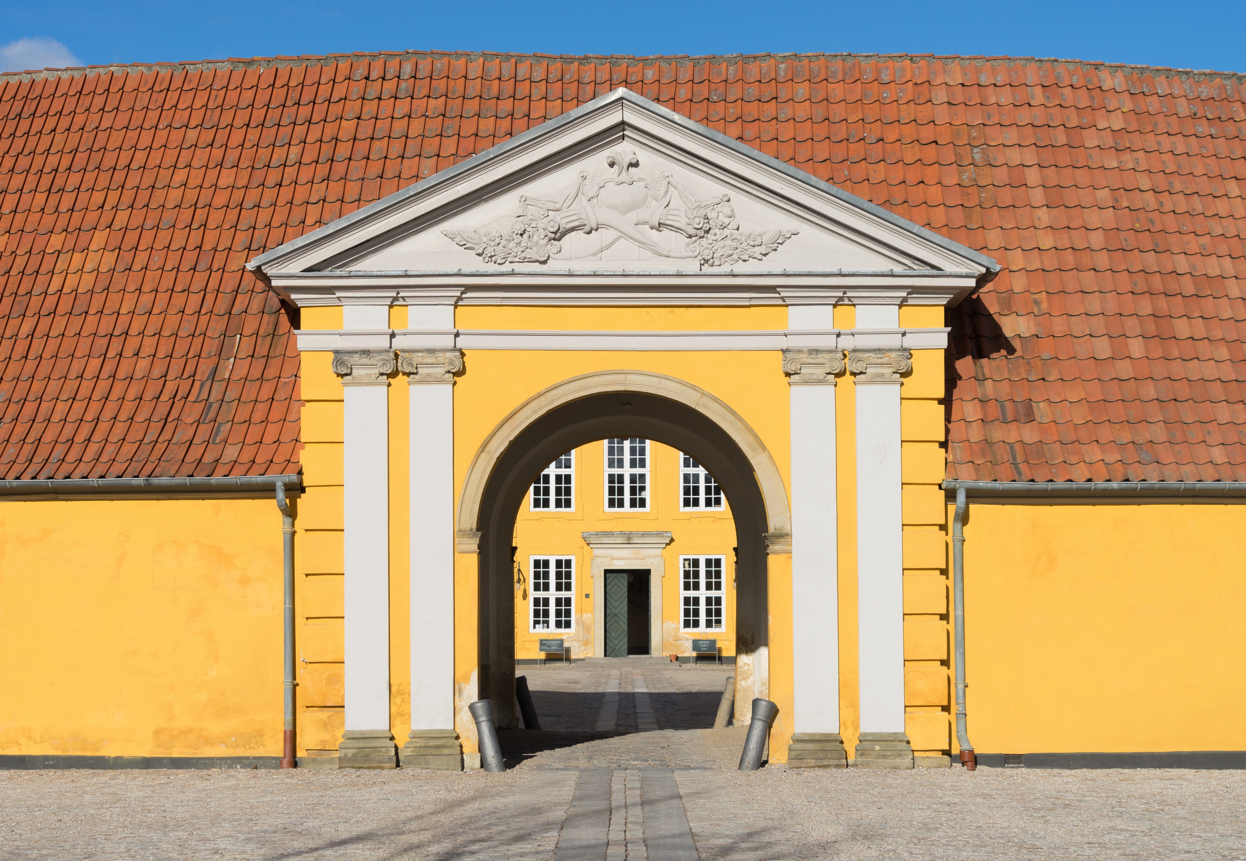Main entrance Roskilde Palace Denmark