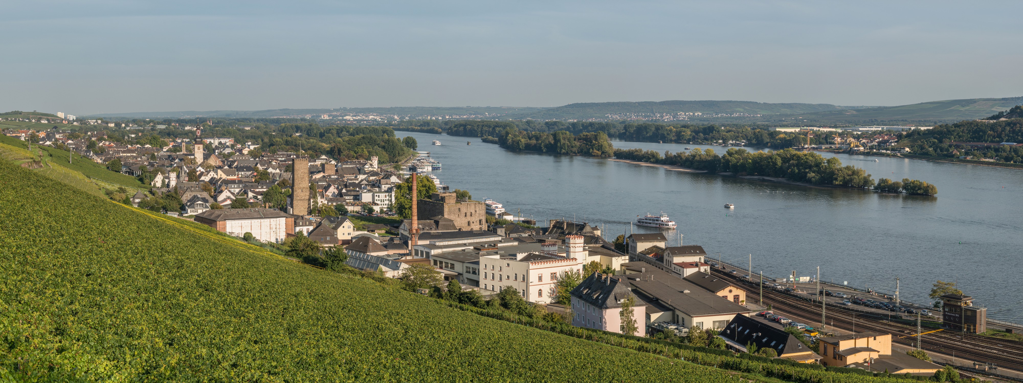 Panoramic View of Rüdesheim am Rhein 20140928 1