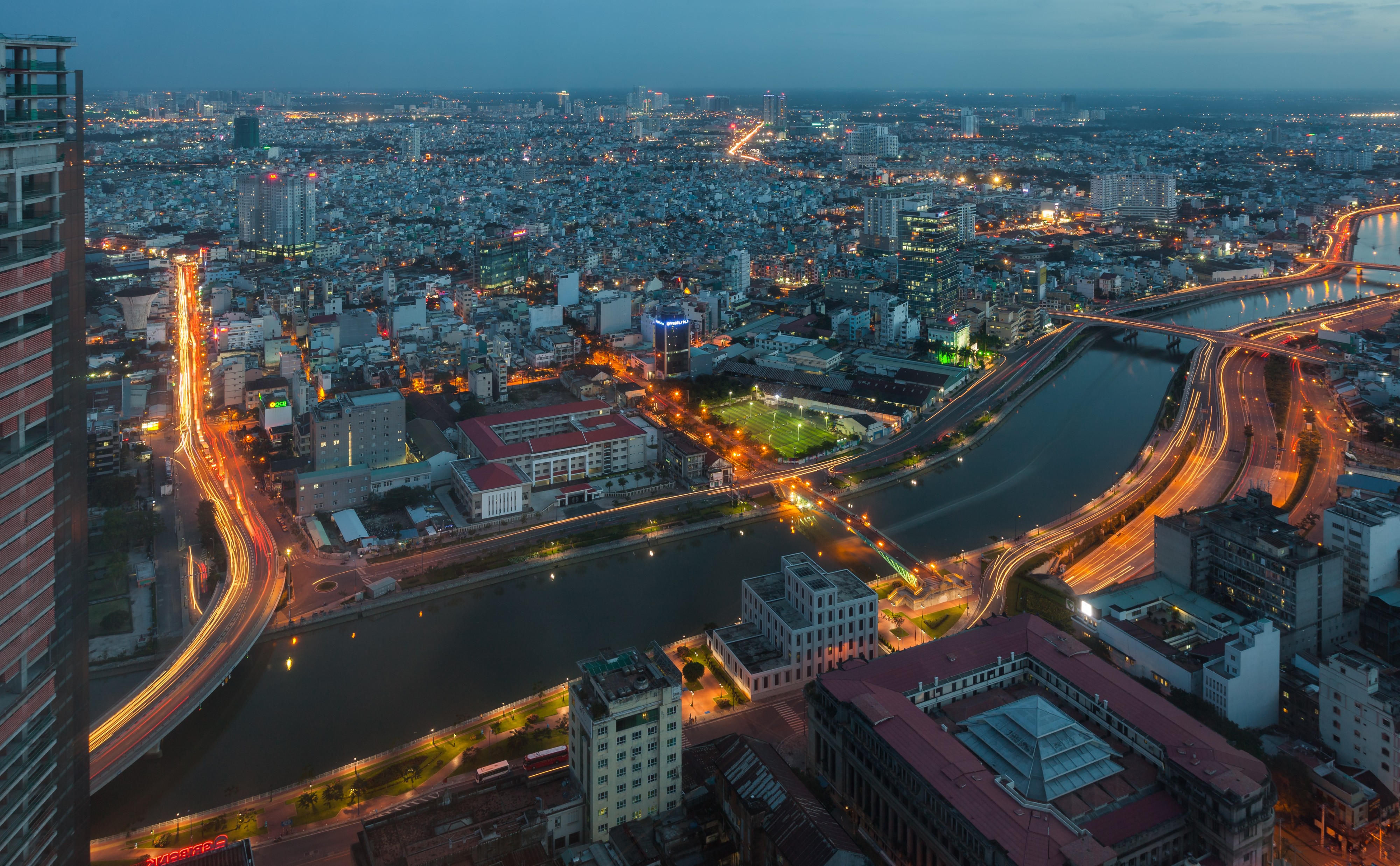 Vista de Ciudad Ho Chi Minh desde Bitexco Financial Tower, Vietnam, 2013-08-14, DD 09