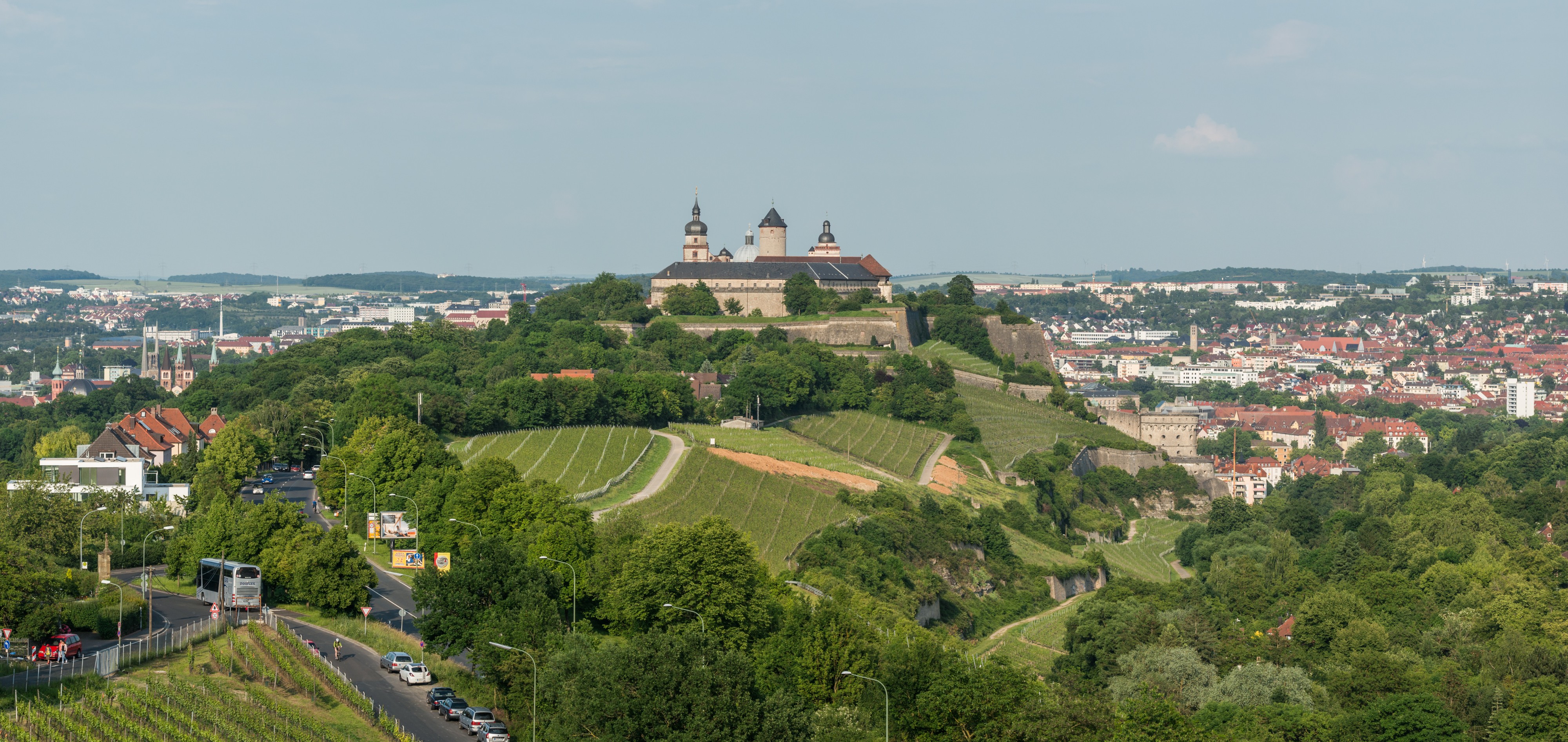 West overview of Festung Marienberg and Würzburg 20140602