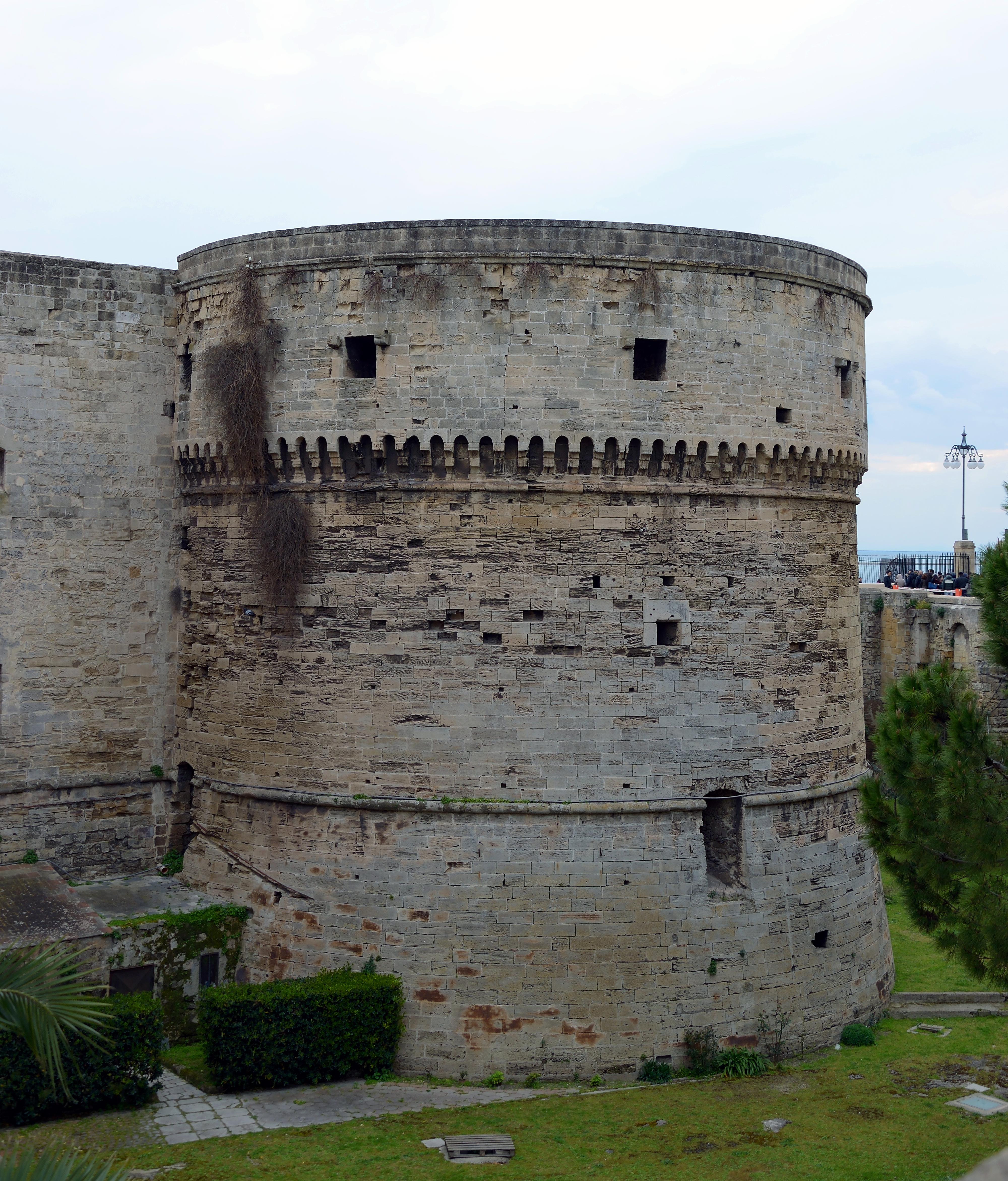 Tower of the flag of the Aragonese Castle in Taranto
