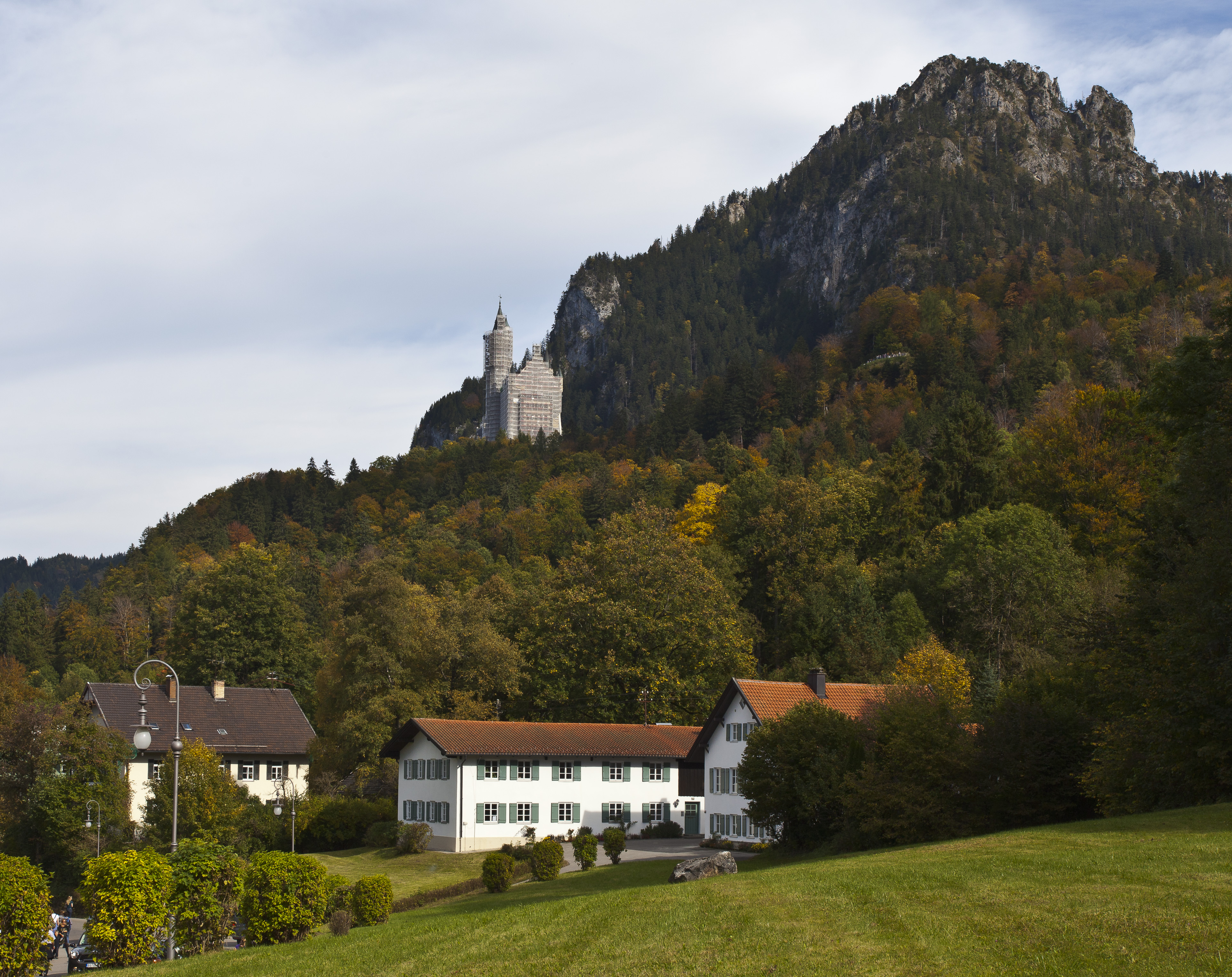 Vistas del castillo de Neuschwanstein, Alemania, 2012-10-06, DD 01