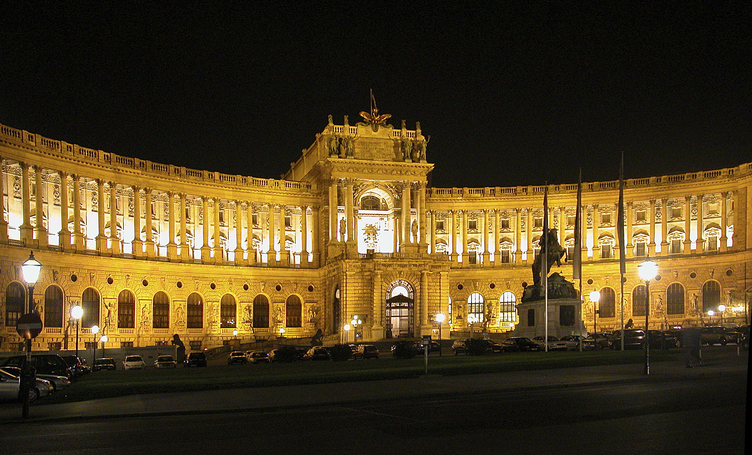 Wien Hofburg Nacht