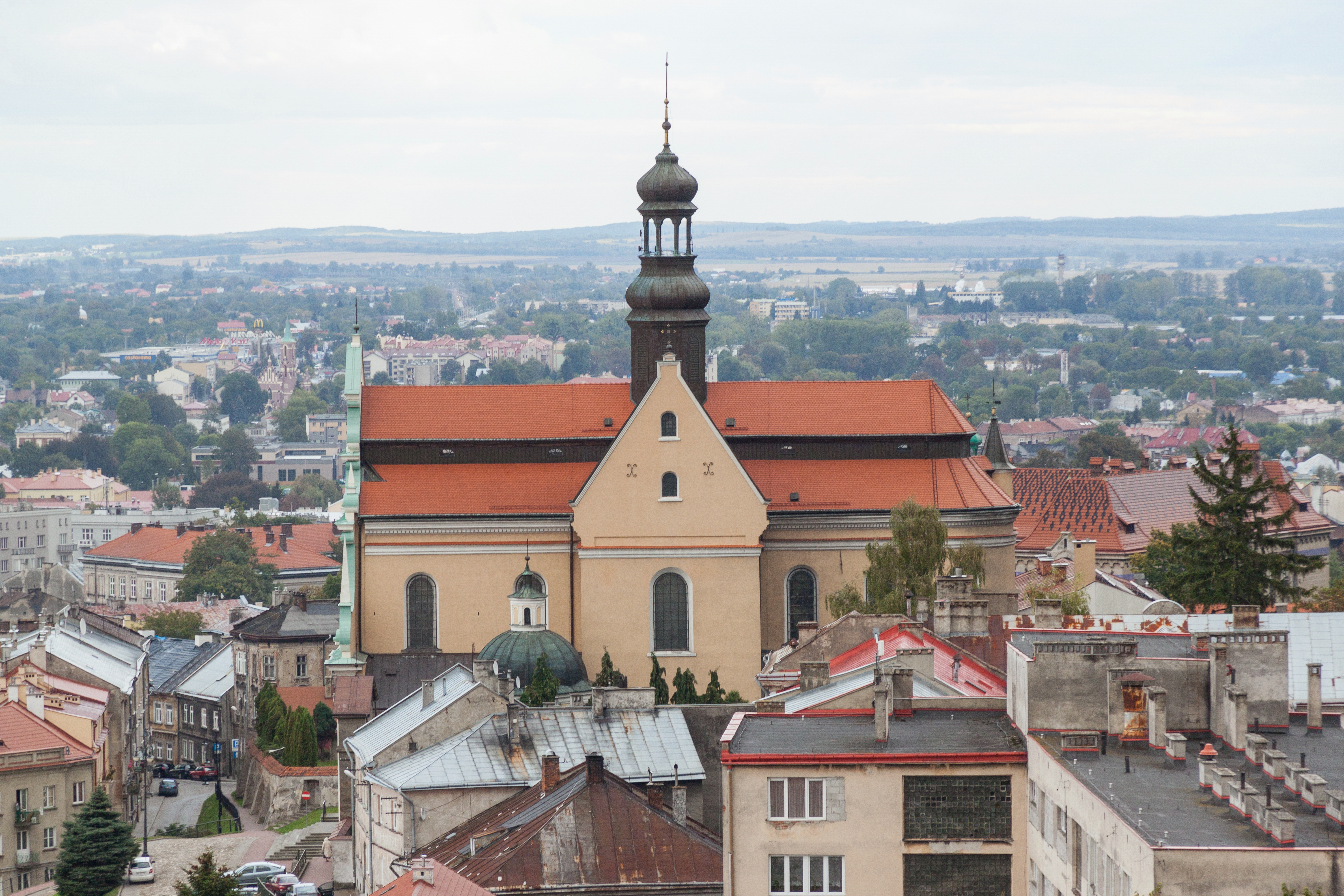 2015 Przemyśl, Widok na miasto z baszty wschodniej zamku (06)