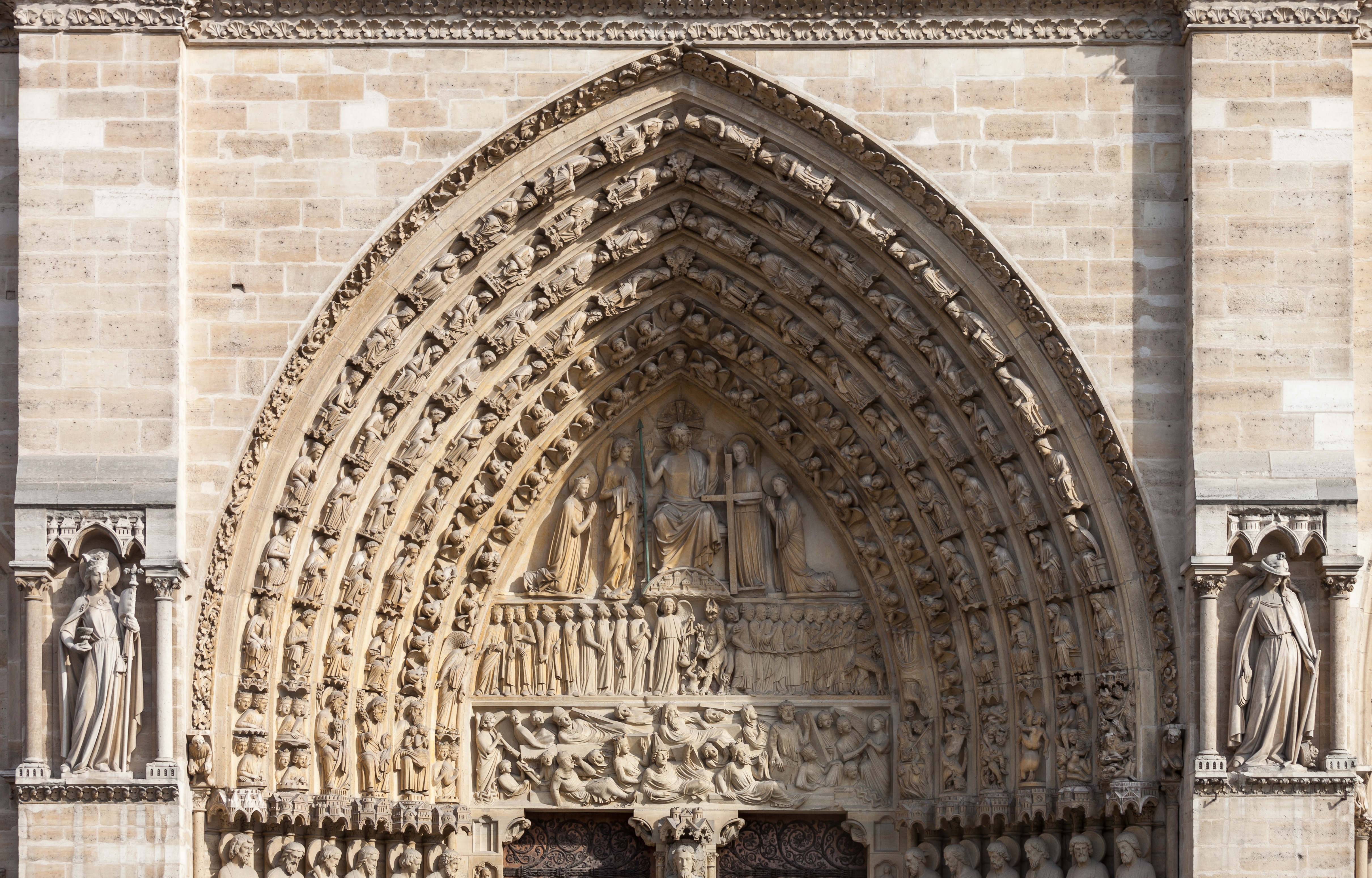 2017. Portail du Jugement Dernier of Notre-Dame de Paris'
