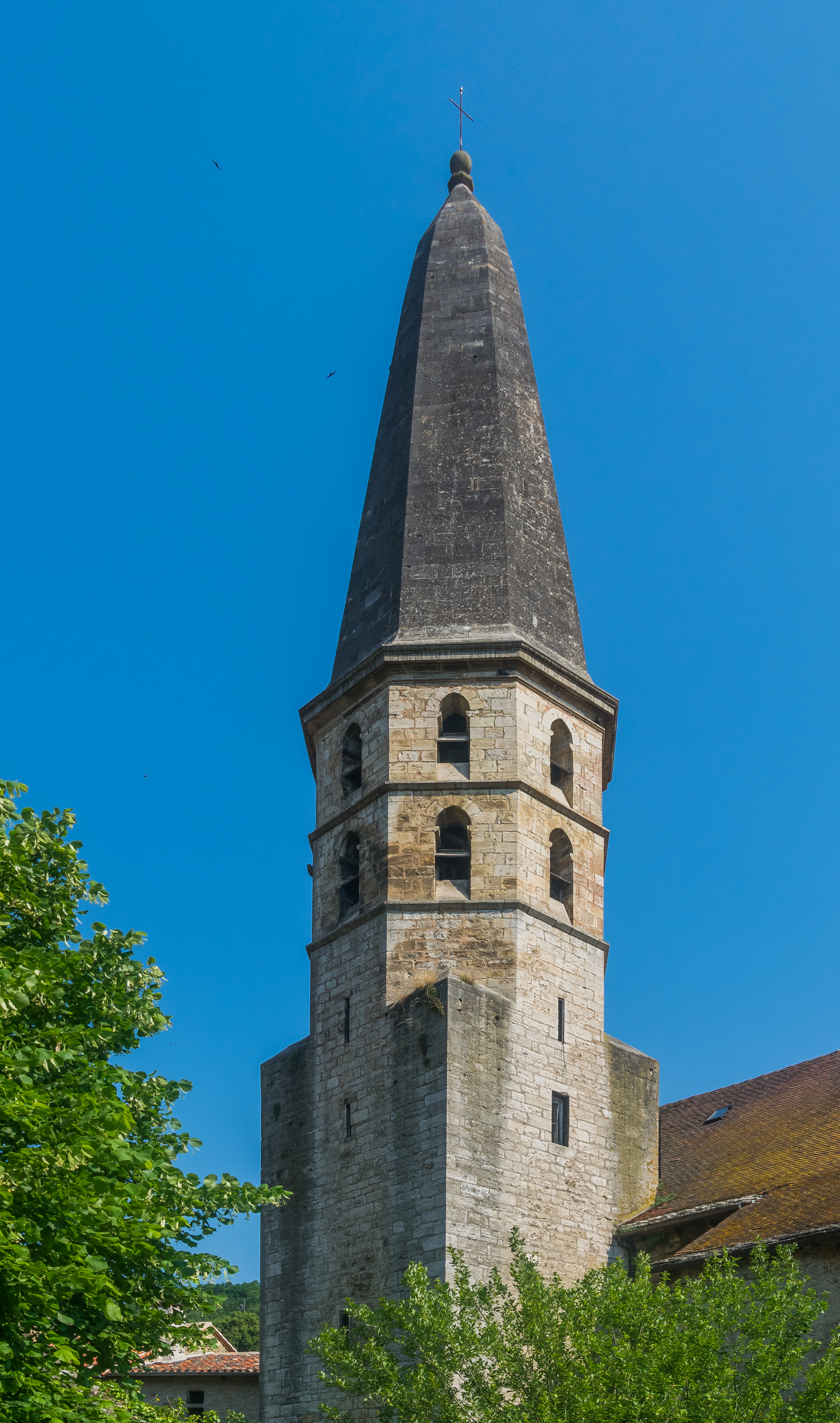 Bell tower of the Saint John the Baptist Church in Caylus 02