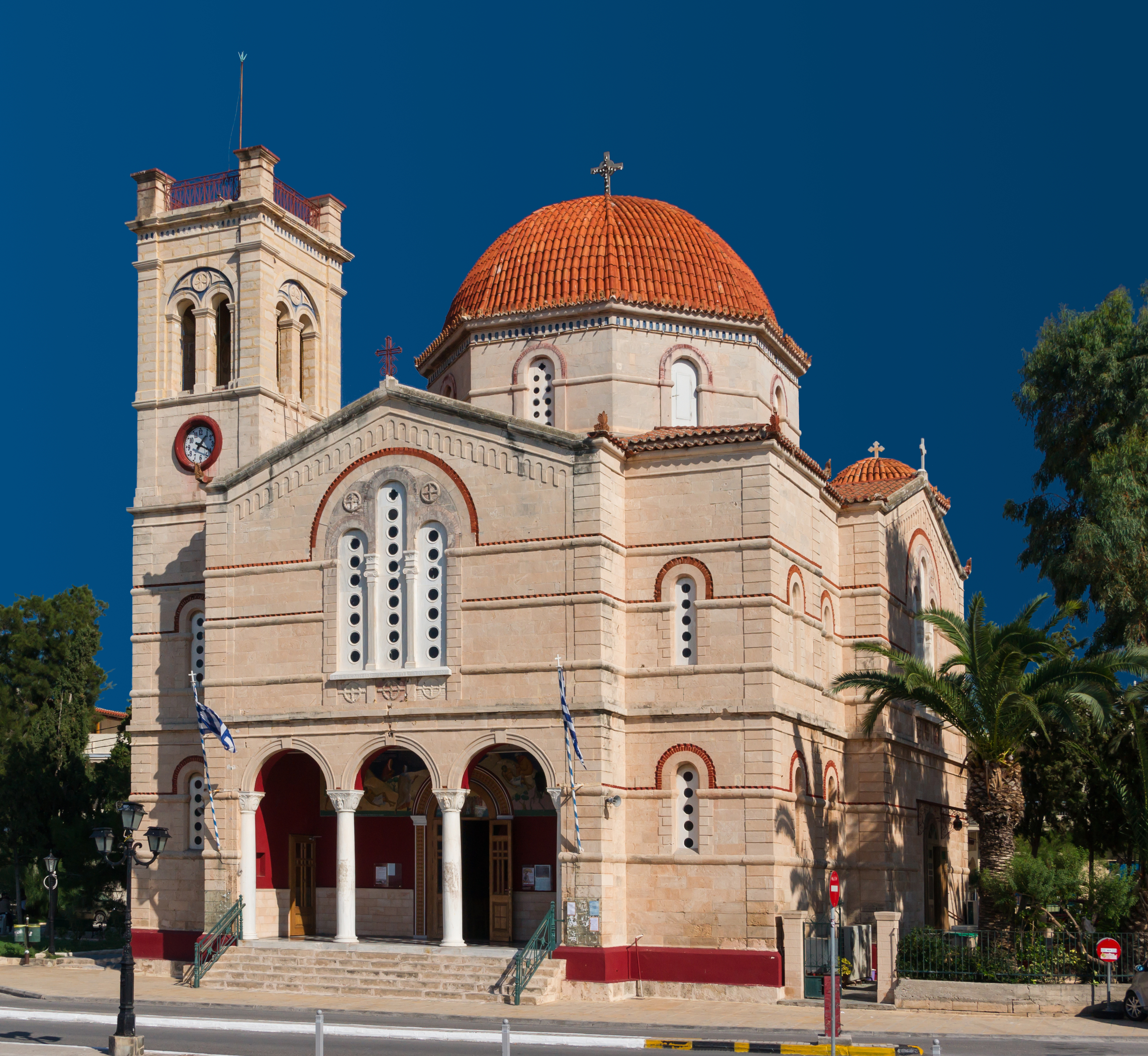 Church Panagitsa Aegina harbor, Greece
