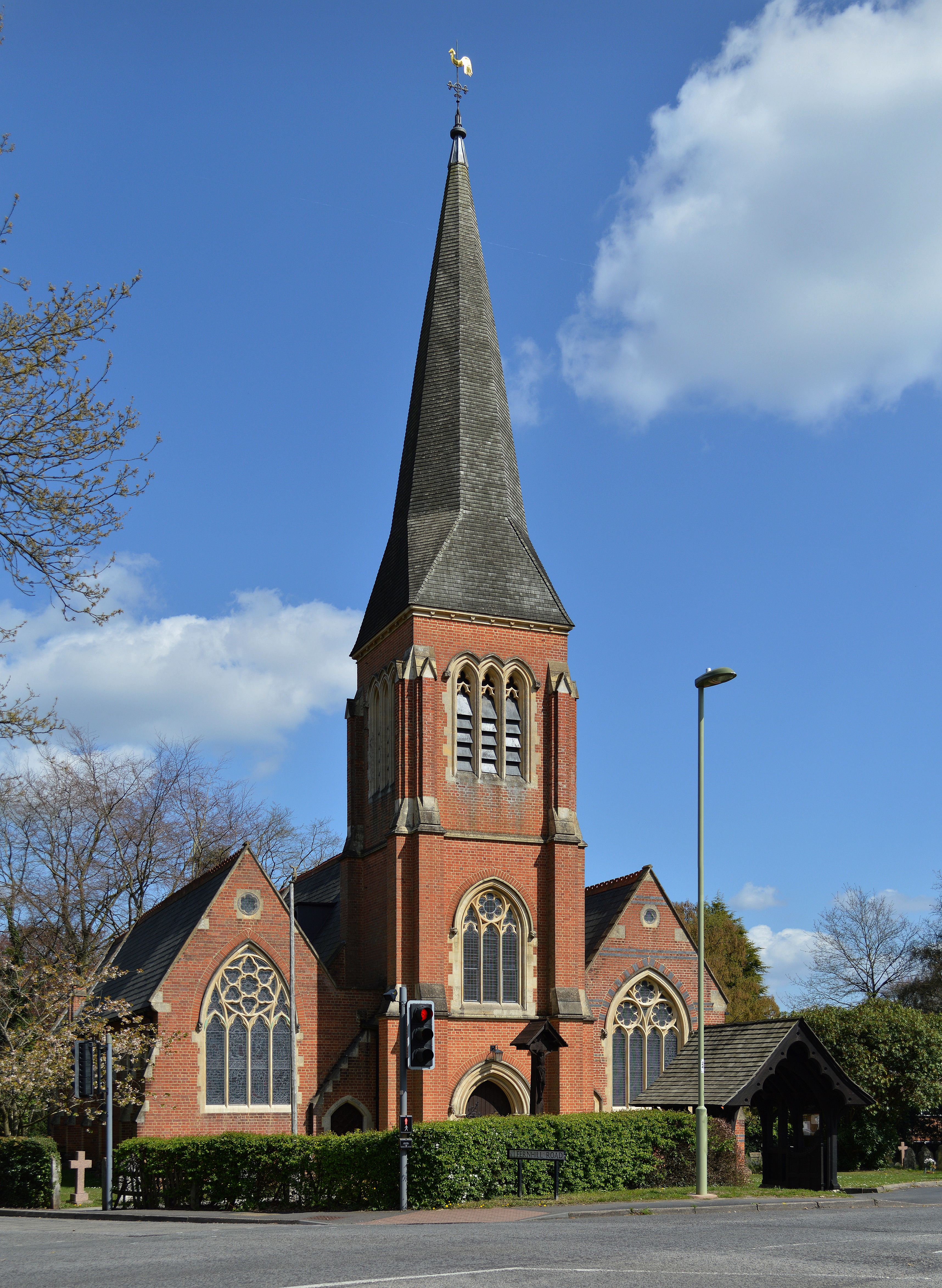 Holy Trinity Church, Hawley from the road