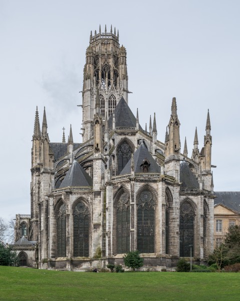 Abbaye Saint-Ouen de Rouen, West View 140215 2