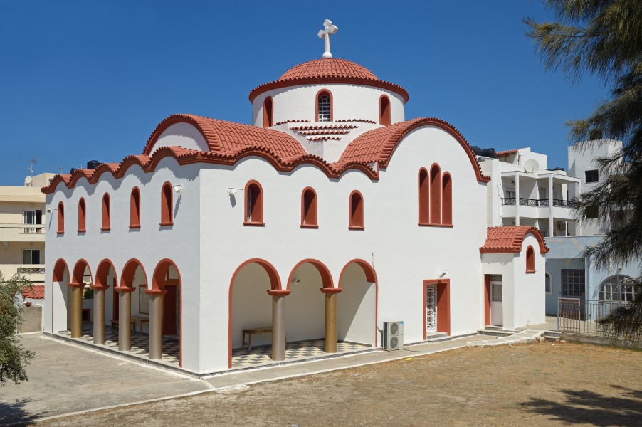 Church of Agios Apostolos in Pigadia. Karpathos, Greece