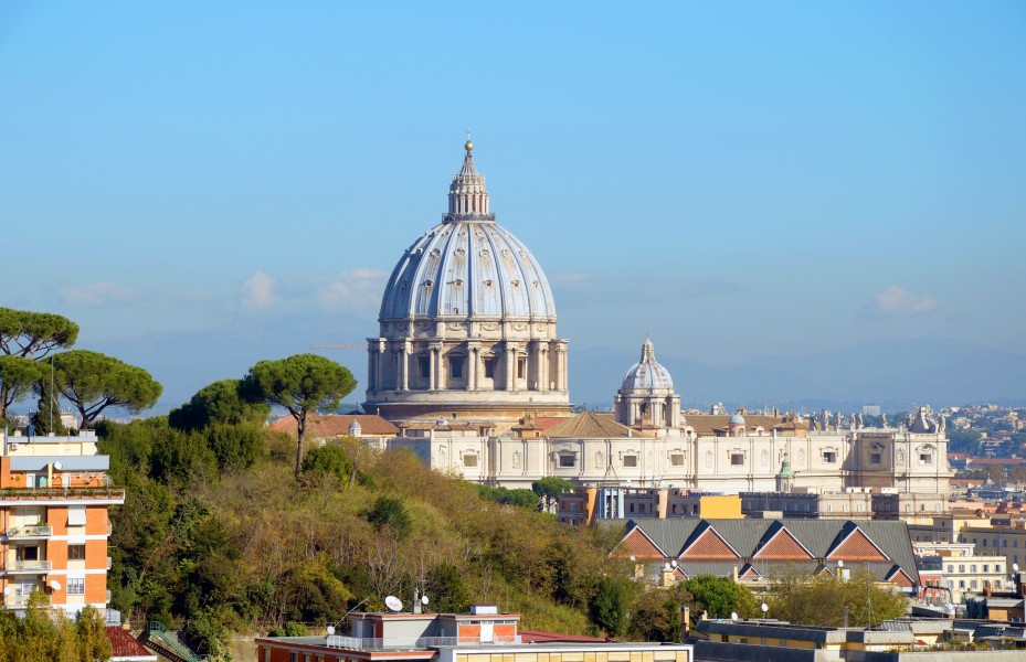 Dome of St. Peter view from Via San Lucio
