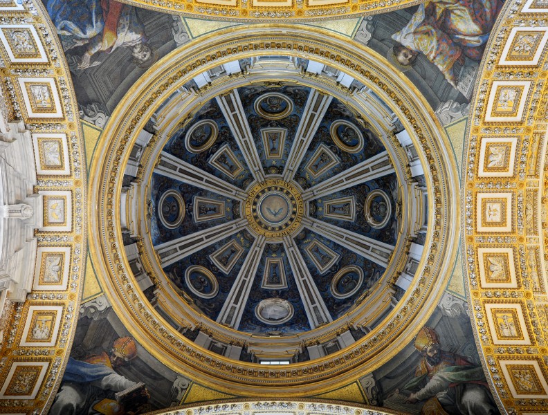 Dome of the Clementine Chapel in Saint Peter's Basilica