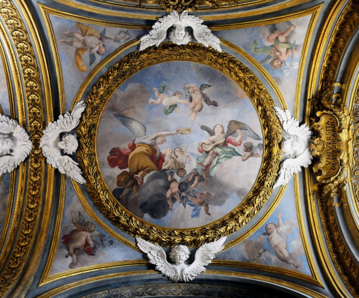 First right chapel ceiling in Santa Maria dell'Orto (Rome)
