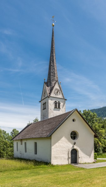 Hermagor Mellweg katholische Pfarrkirche hl Gertraud WNW-Ansicht 08062017 9178