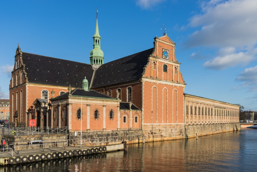 Holmens kirke from west Copenhagen Denmark