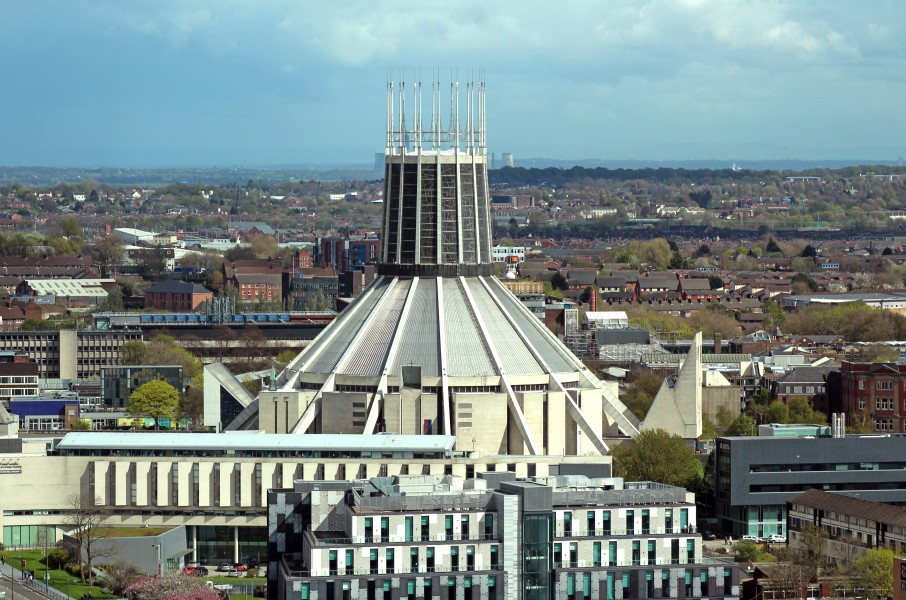 Liverpool Metropolitan Cathedral from St John's Beacon 2