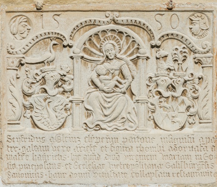 Maria Saal Domplatz 7 Propstei Bauinschrift von 1550 13092016 4309