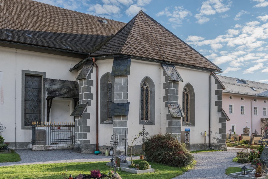 Ossiach Stiftskirche noerdl Seitenkapelle und Grabstaette des Boleslaus II 22102016 5036