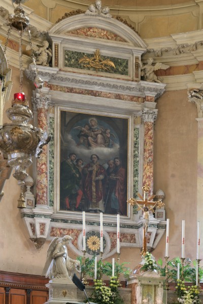 Parrocchiale San Felice del Benaco altare con pala del Romanino