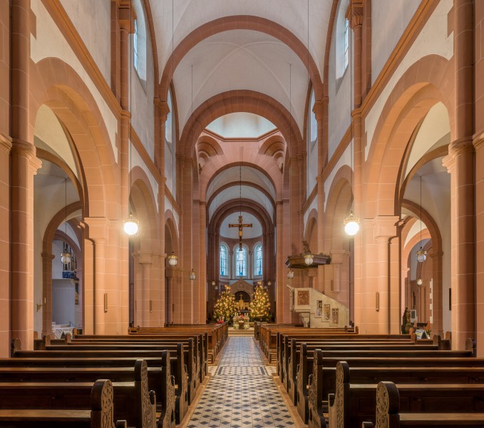 St. Adalbero, Würzburg, Nave 20150103 2
