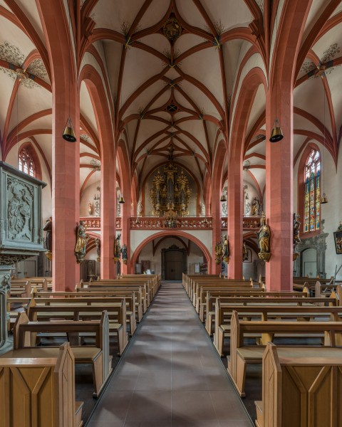 St. Andreas, Karlstadt, Nave Towards Organ 20160727 4