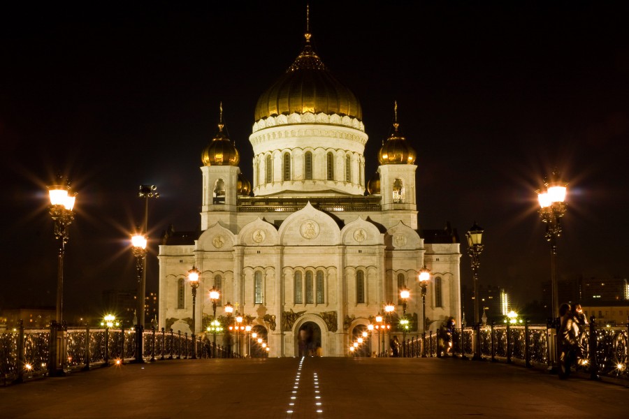 Temple of Christ the Savior view from Patriarchy Bridge