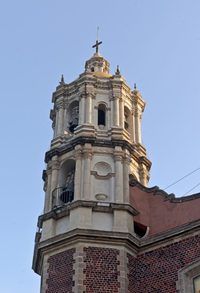 West tower at old Basilica of Our Lady of Guadulupe, Mexico City
