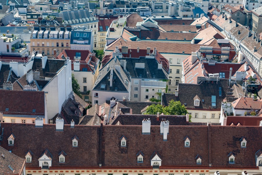 Wien, Stephansdom, Blick vom Südturm -- 2018 -- 3282