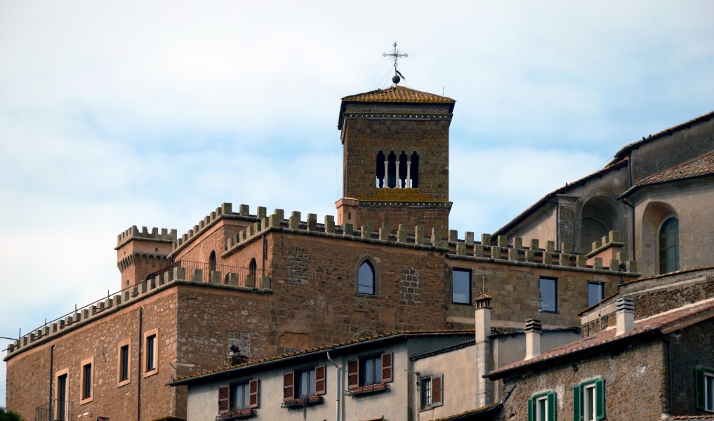 Wiev of towerbell of Cathedral of Sutri