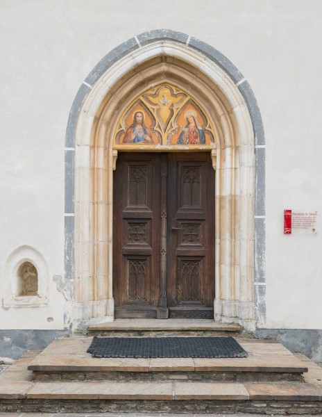 Wolfsberg Sankt Marein Pfarrkirche Mariae Himmelfahrt West-Portal 22042015 2490