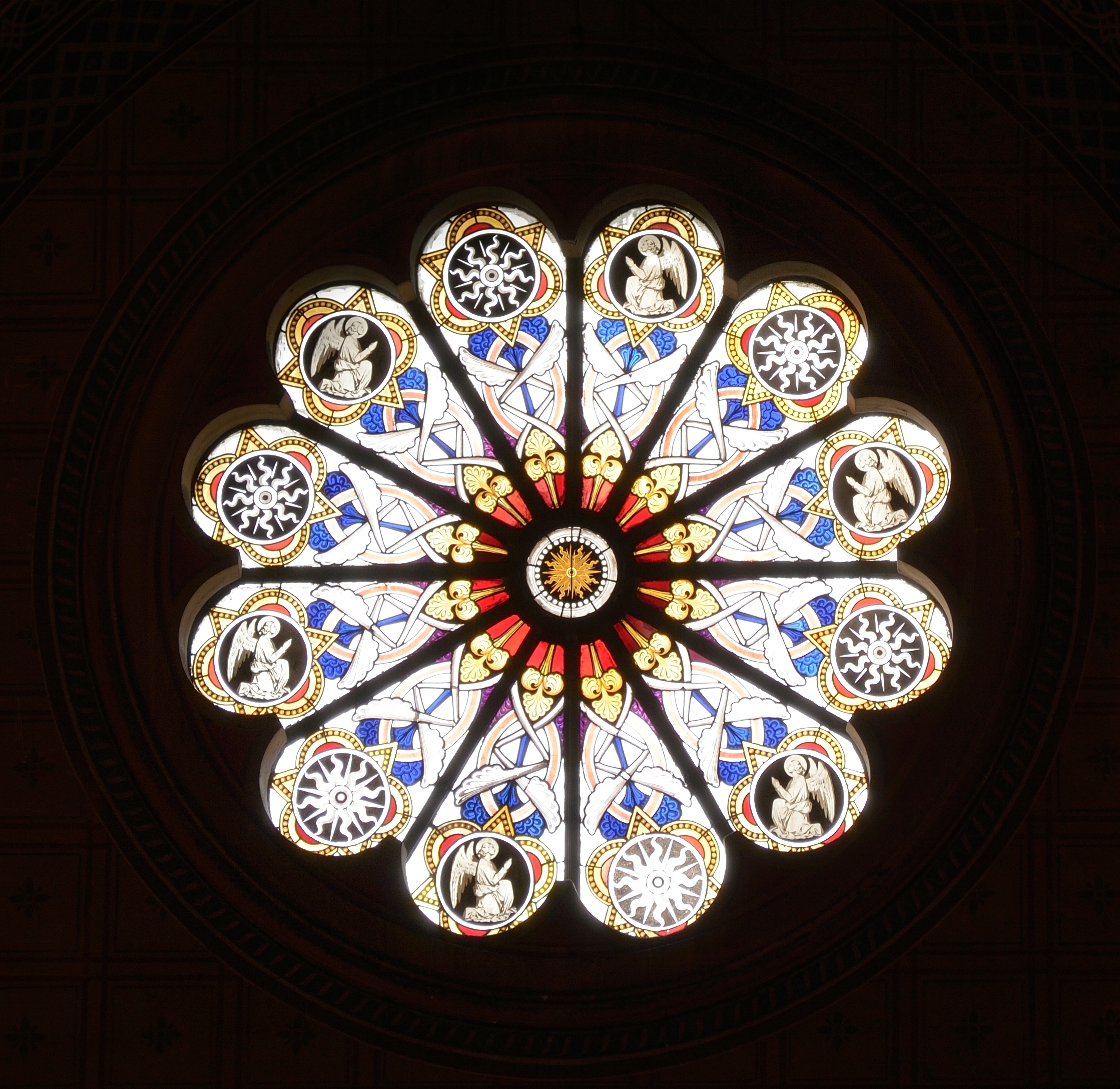 Rose window of the church Saint Mary above Minerva 2