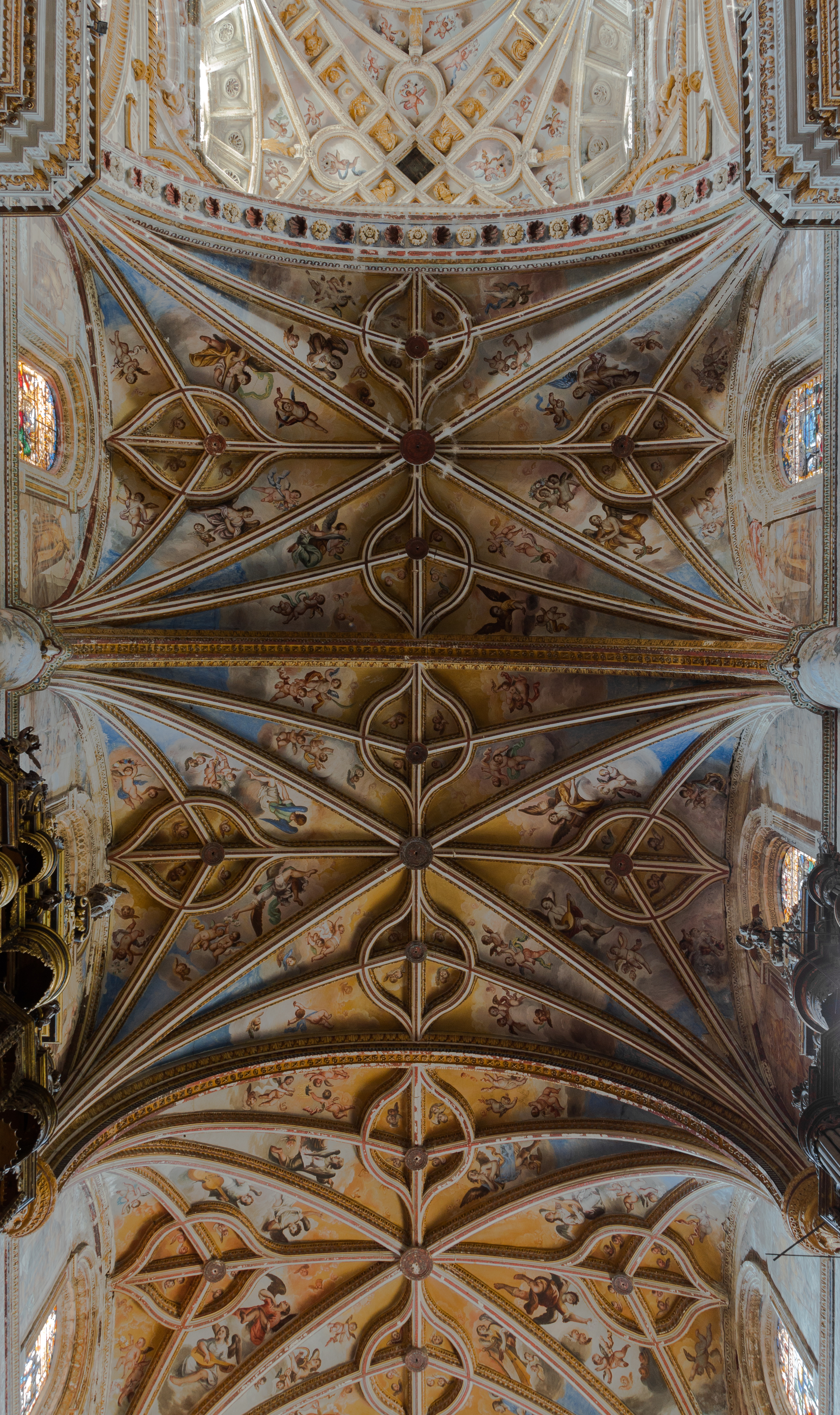 San Hieronimo church ceiling detail Granada Andalusia Spain