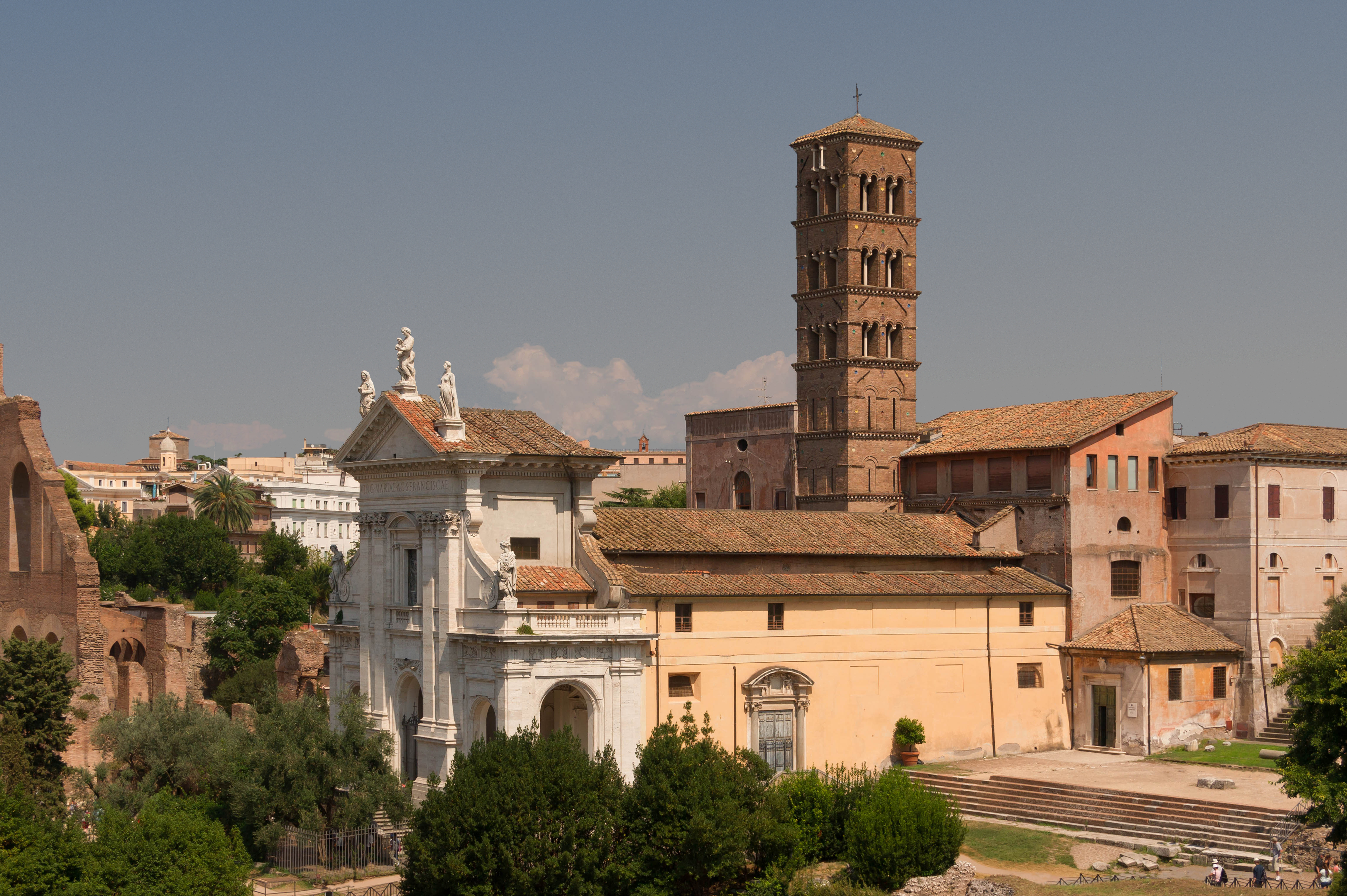 Santa Francesca Romana, from Palatine hill