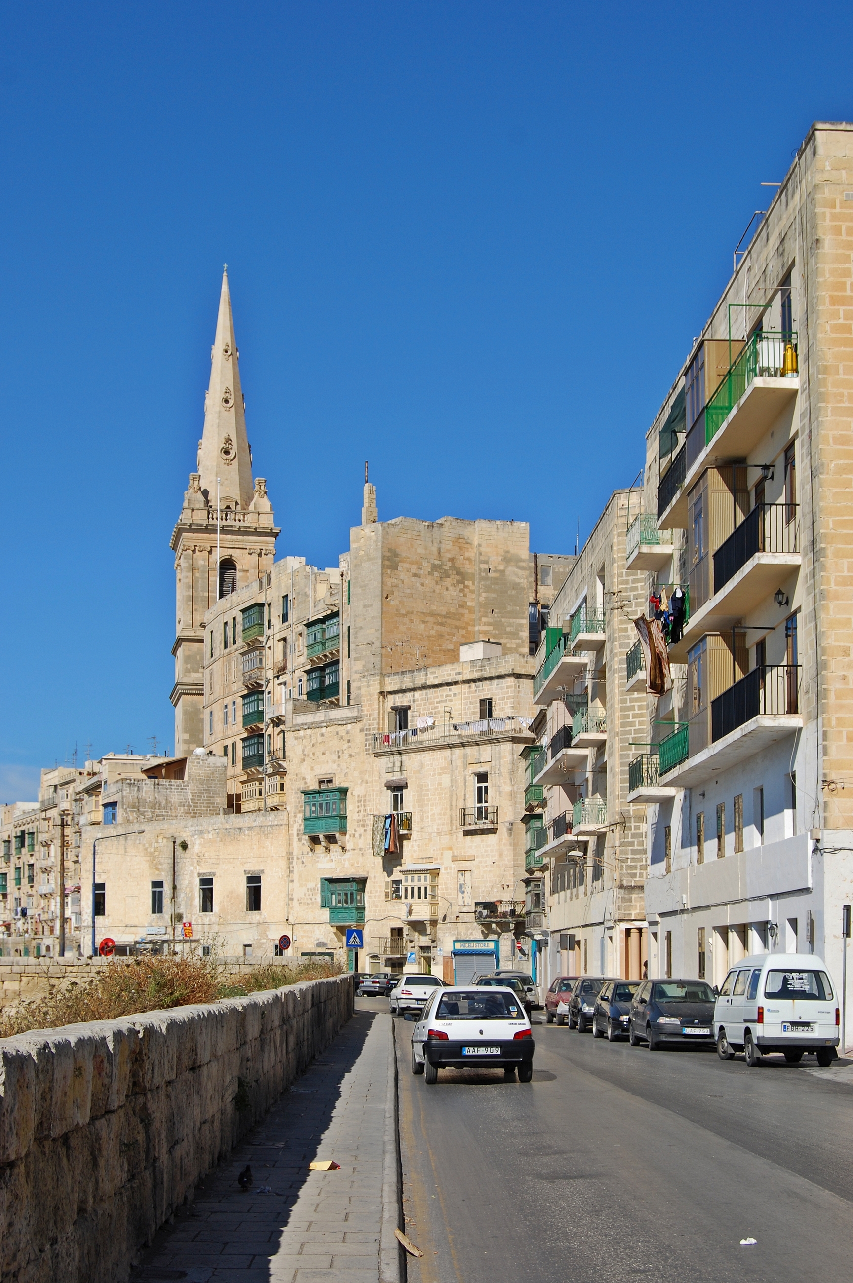 Straßenszene Valletta 2009