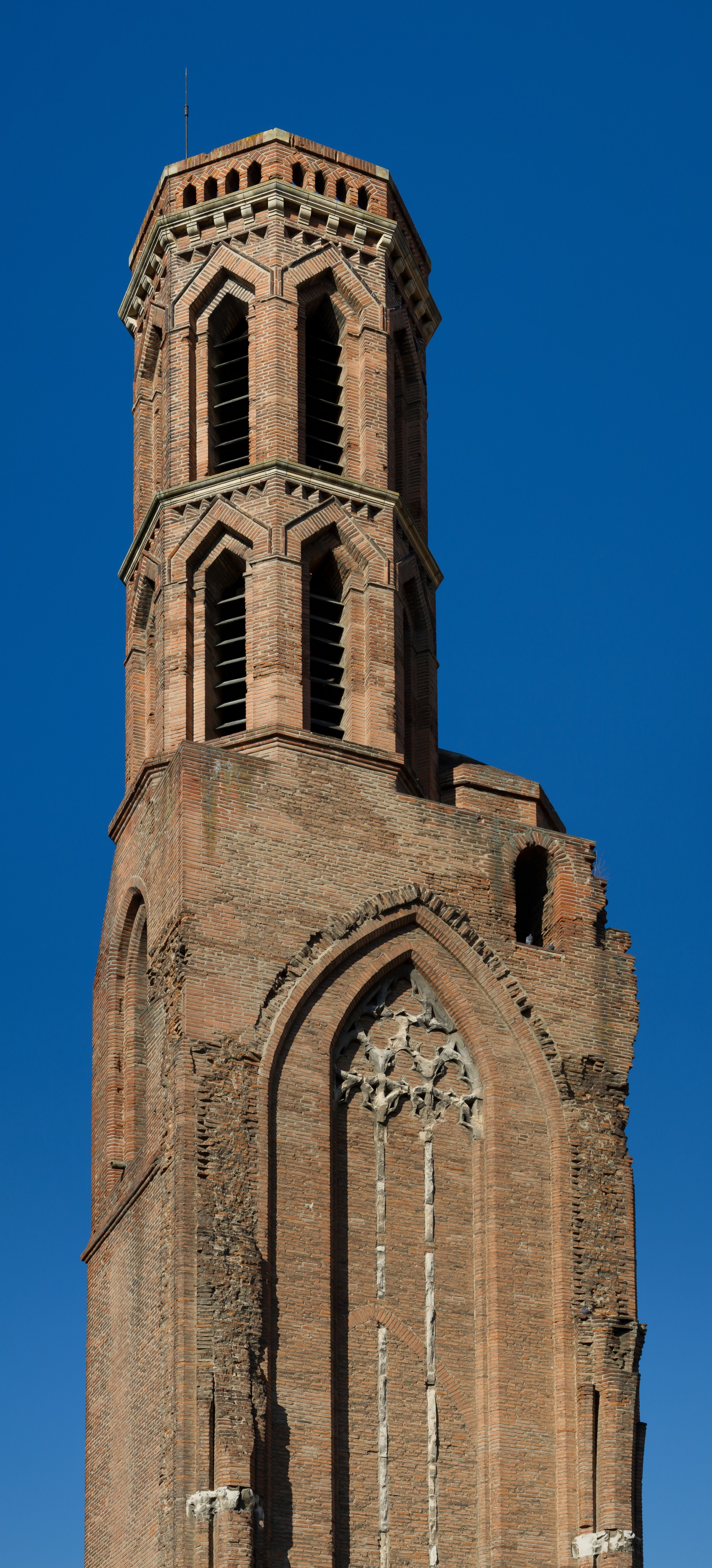 Bell tower of église des cordeliers in Toulouse