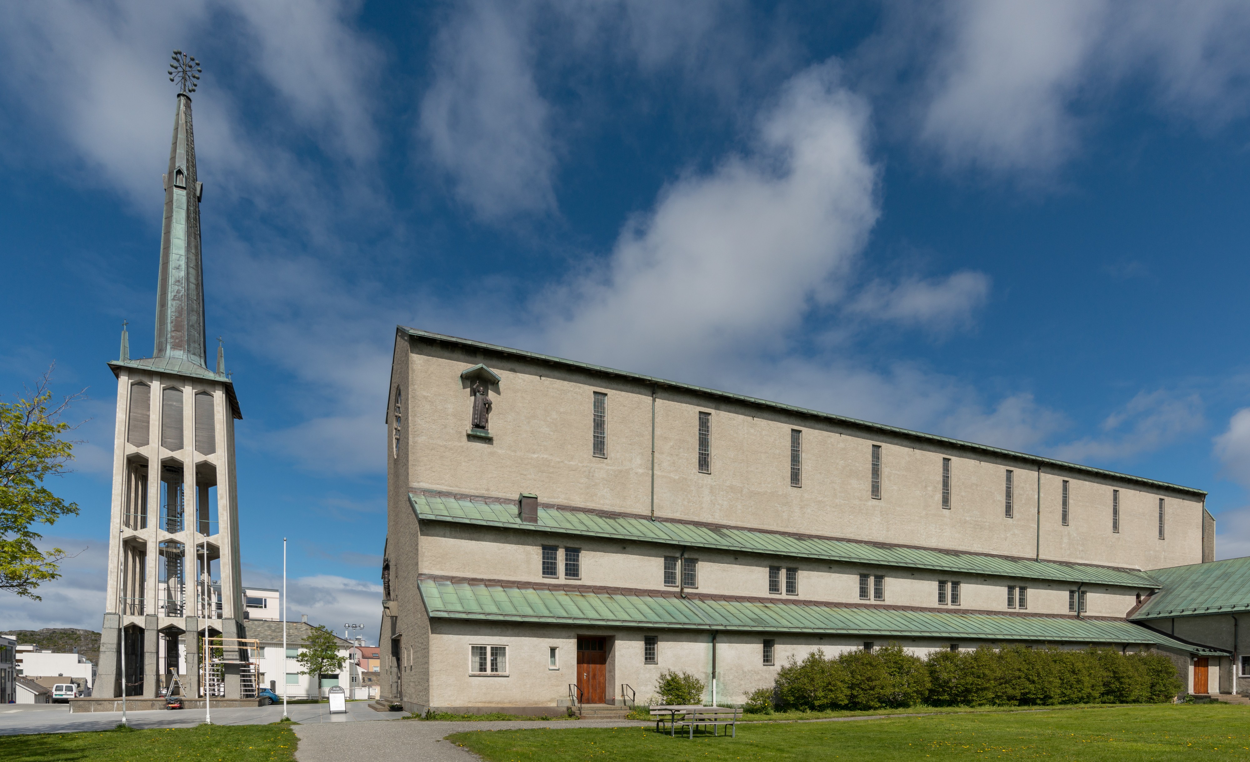 Bodø Cathedral, South view 20150608 1