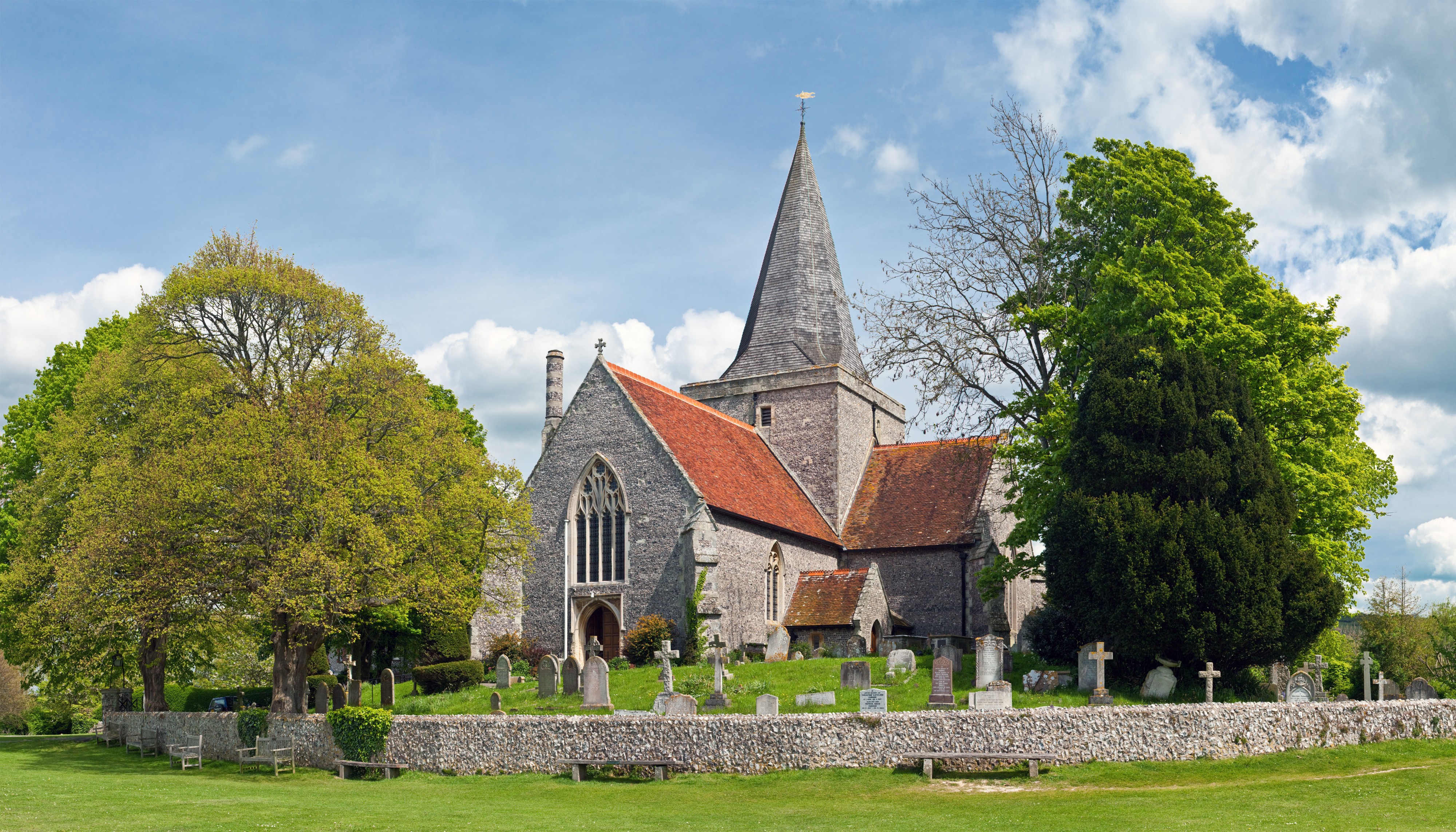 Church of St. Andrew, Alfriston, England Crop - May 2009