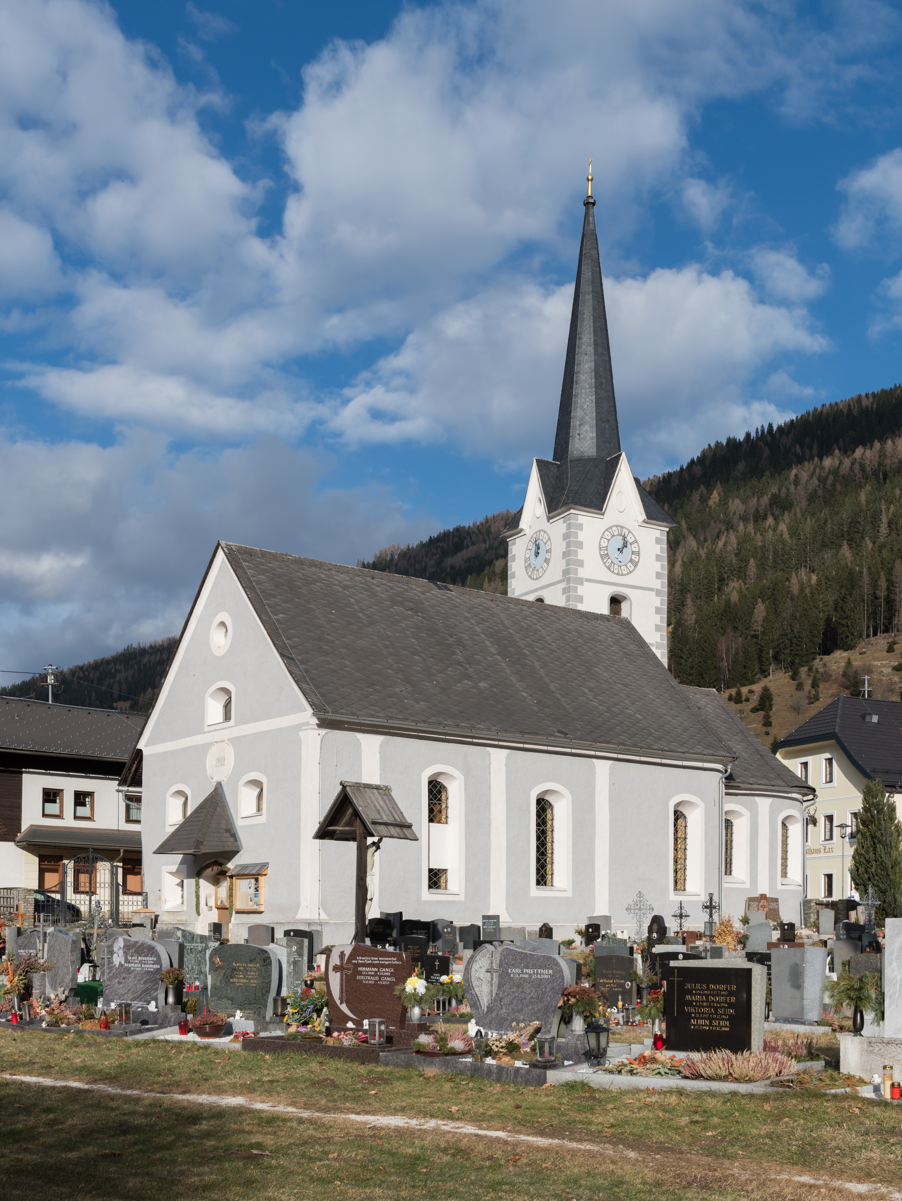 Ebene Reichenau Pfarrkirche hl Martin und Friedhof 09122015 9469