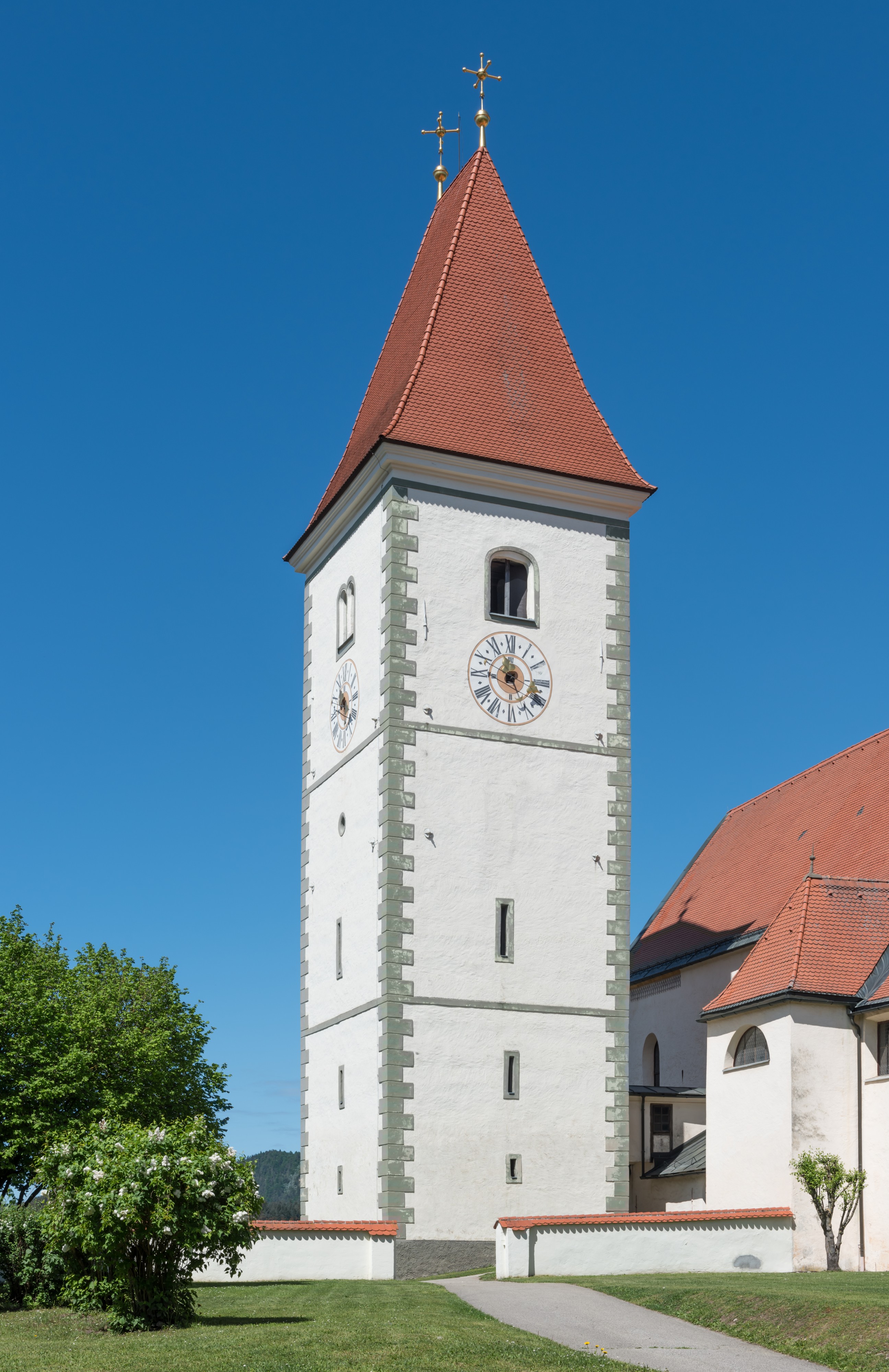 Eberndorf Stiftskirche Turm 07052015 3294