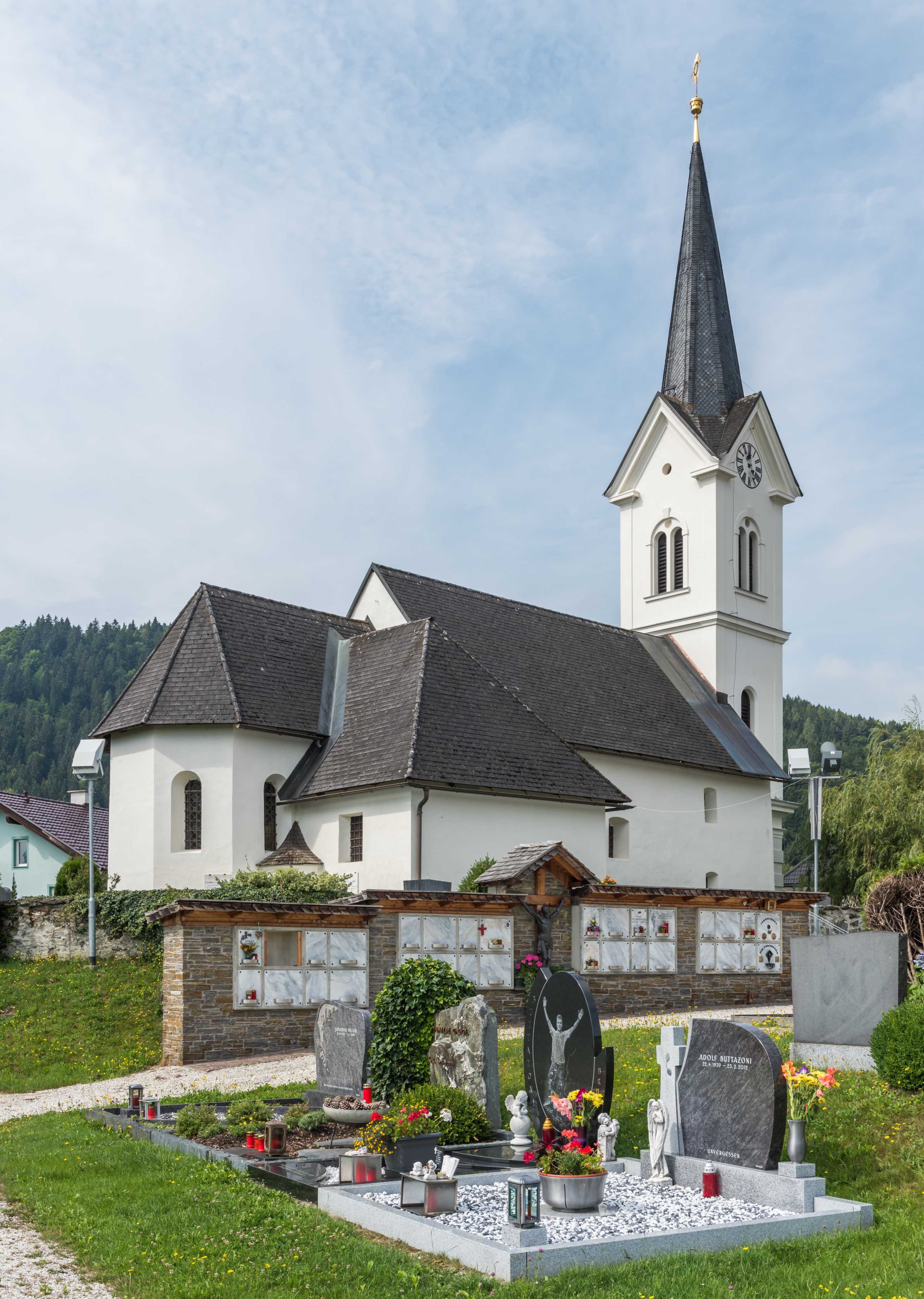 Feldkirchen Radweg Pfarrkirche hl Radegund 24072015 6116