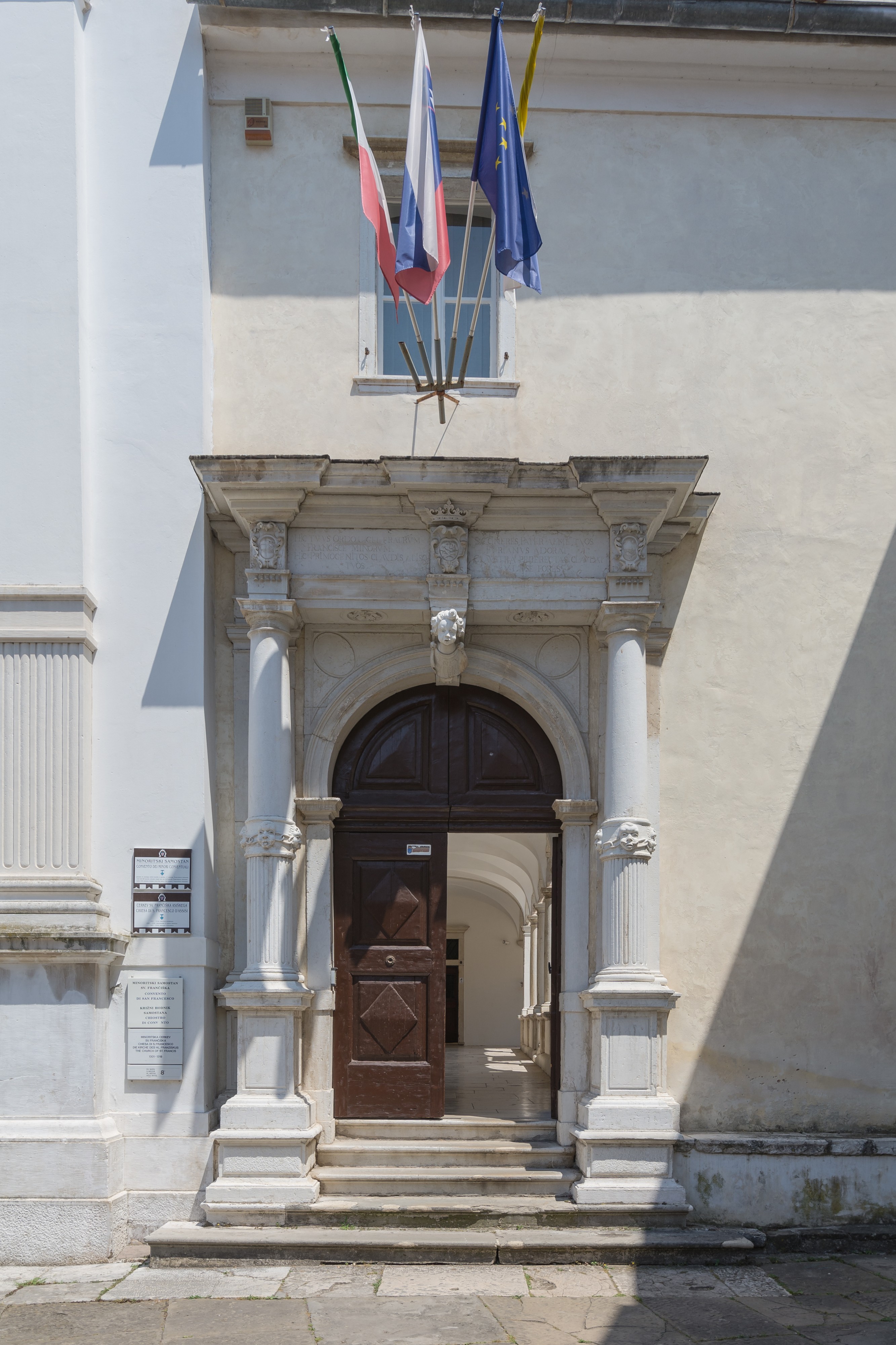 Piran minorites monastery main portal