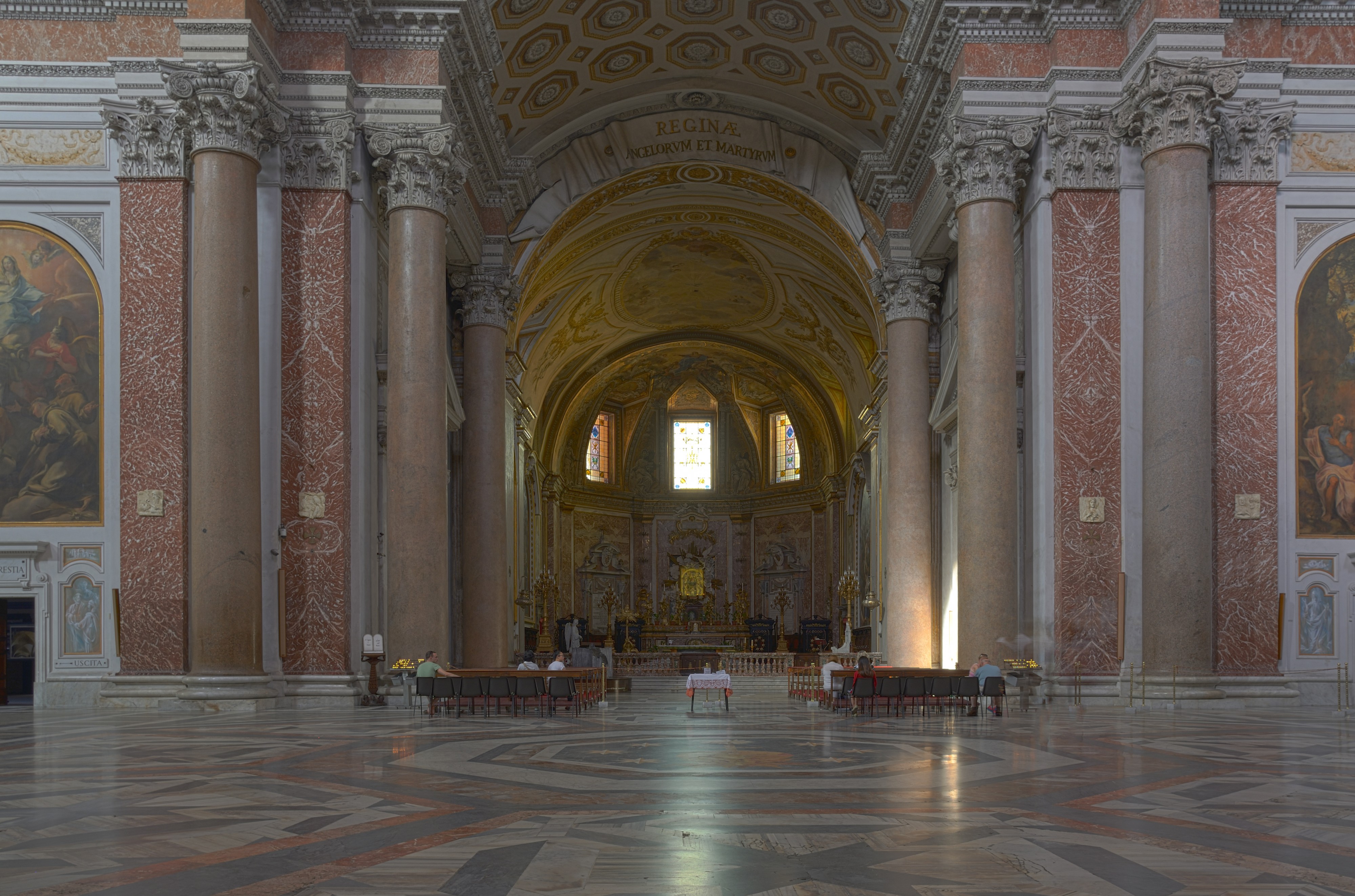 Santa Maria degli Angeli (Rome) - Inside HDR