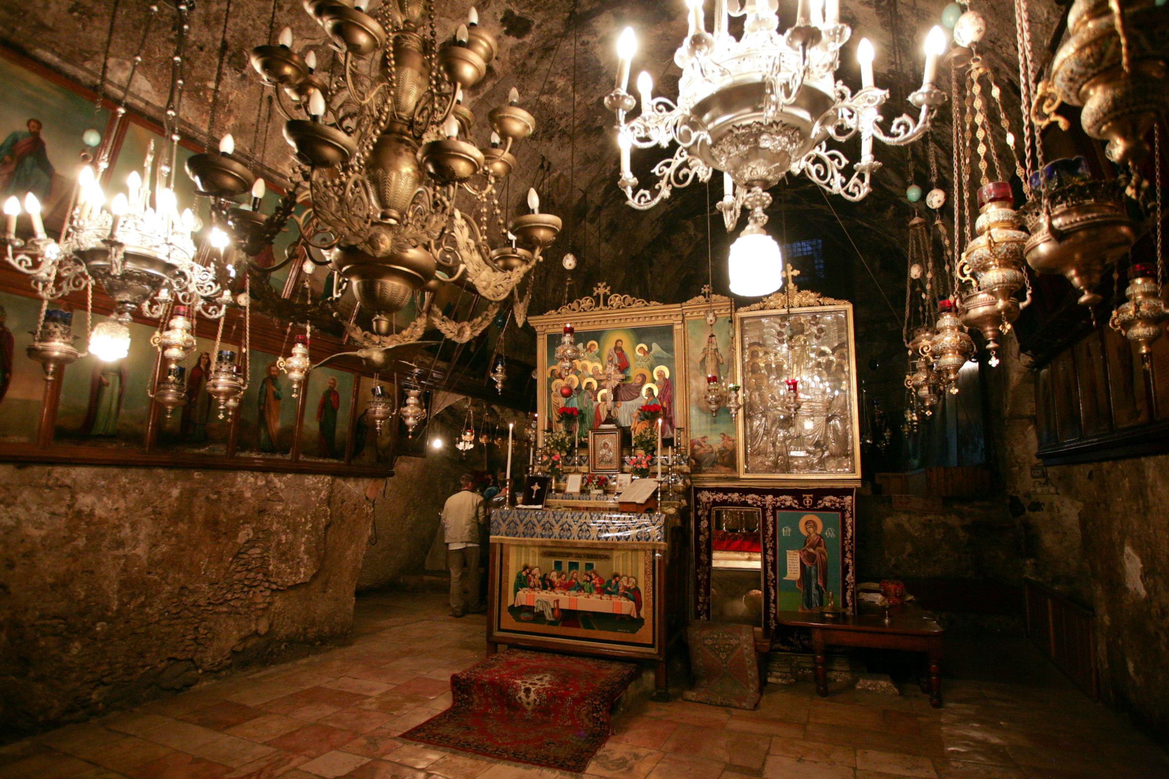 Tomb of the Virgin Mary. Altar. Jerusalem, Israel.