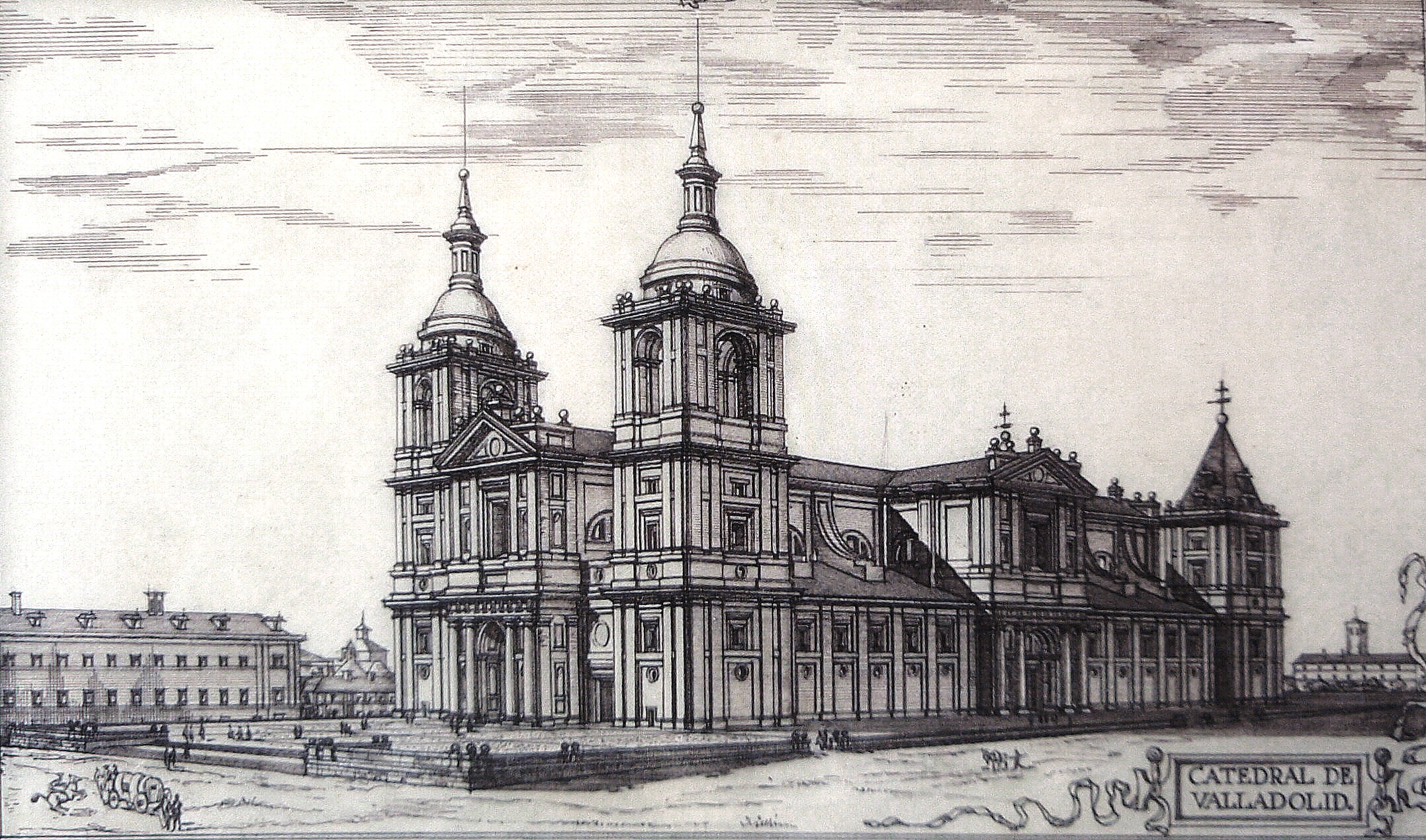 Valladolid (España), Catedral. Proyecto ideal de Juan de Herrera, según Chueca-Goitia.