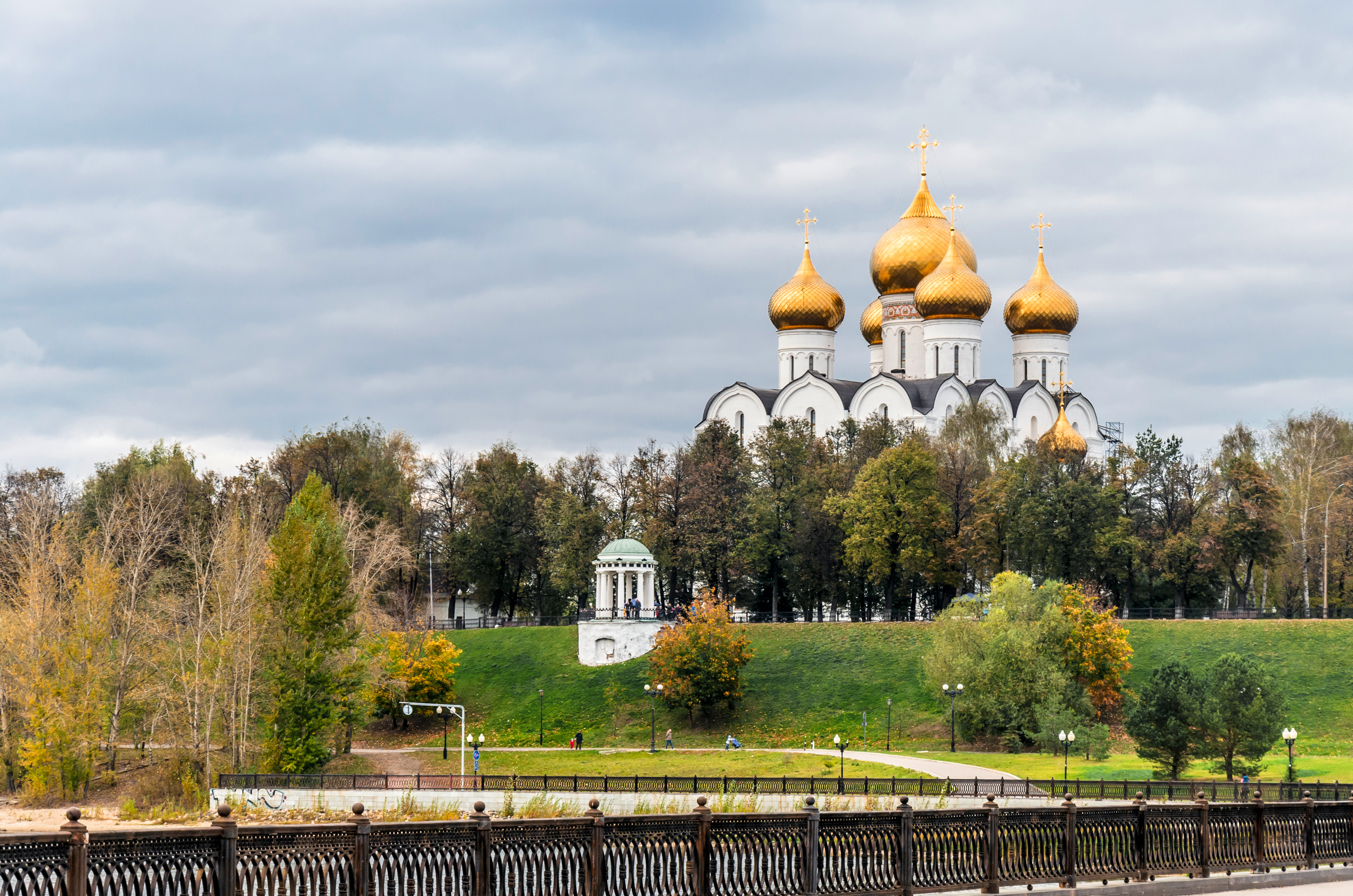 View to the Assumption Cathedral of Yaroslavl